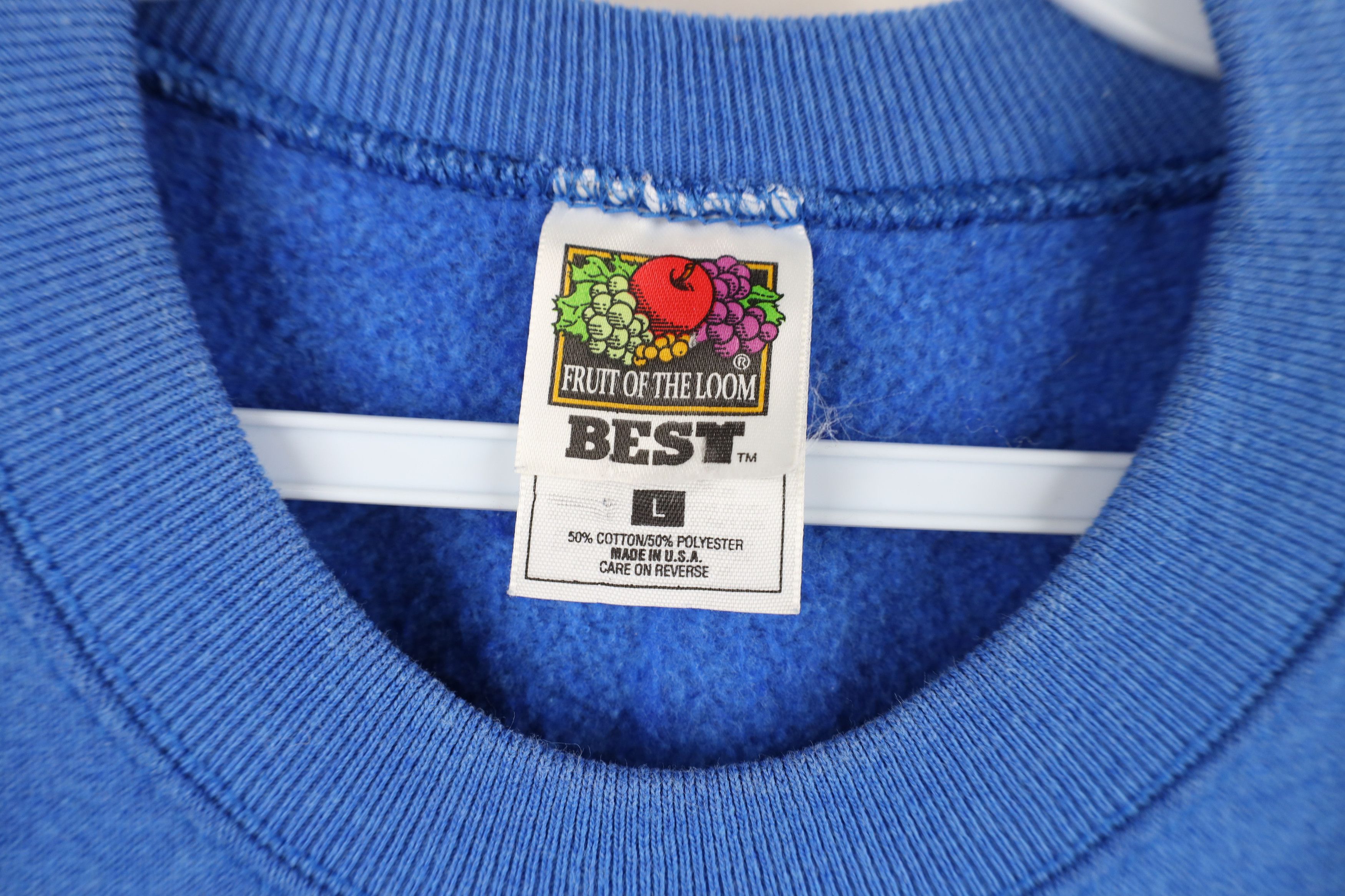 Vintage Vintage 90s Hockey Mom Varsity Crewneck Sweatshirt Blue USA Size L / US 10 / IT 46 - 6 Thumbnail