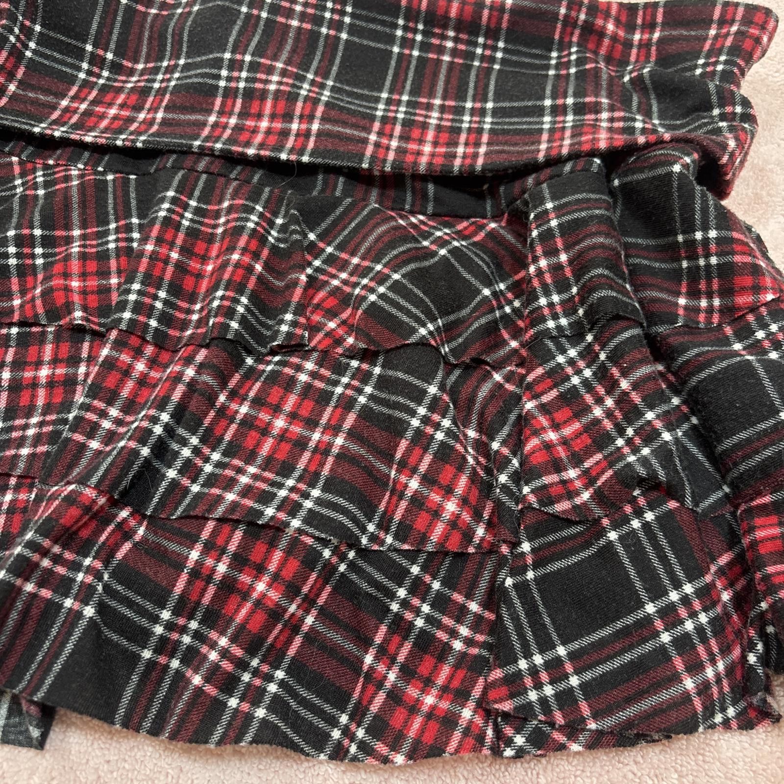 Other y2k grunge plaid foldover mini skirt Size 32" / US 10 / IT 46 - 2 Thumbnail