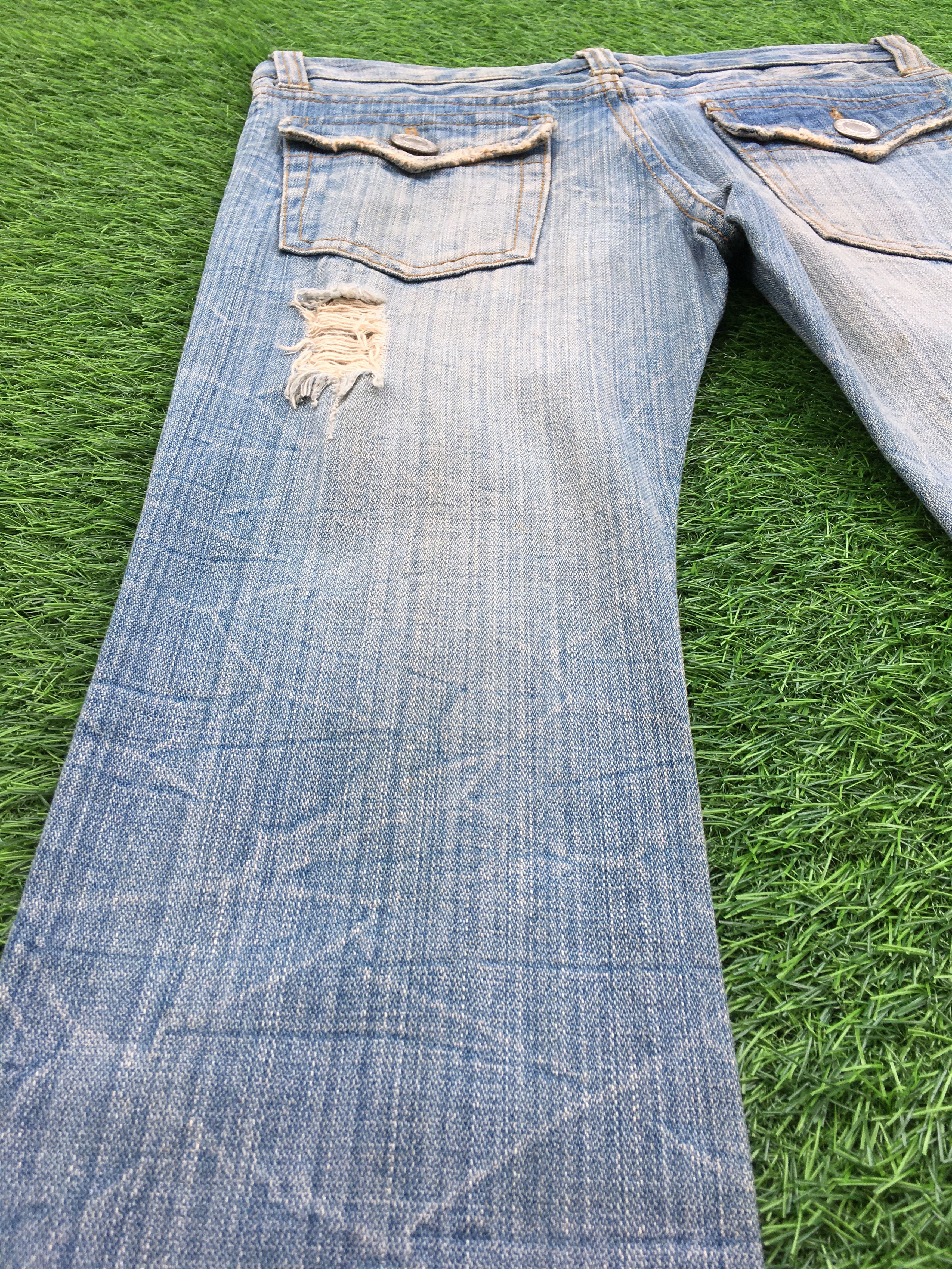 Japanese Brand Japanese Wide Leg Distressed Nippon Denim D-991 Size 28" / US 6 / IT 42 - 9 Thumbnail