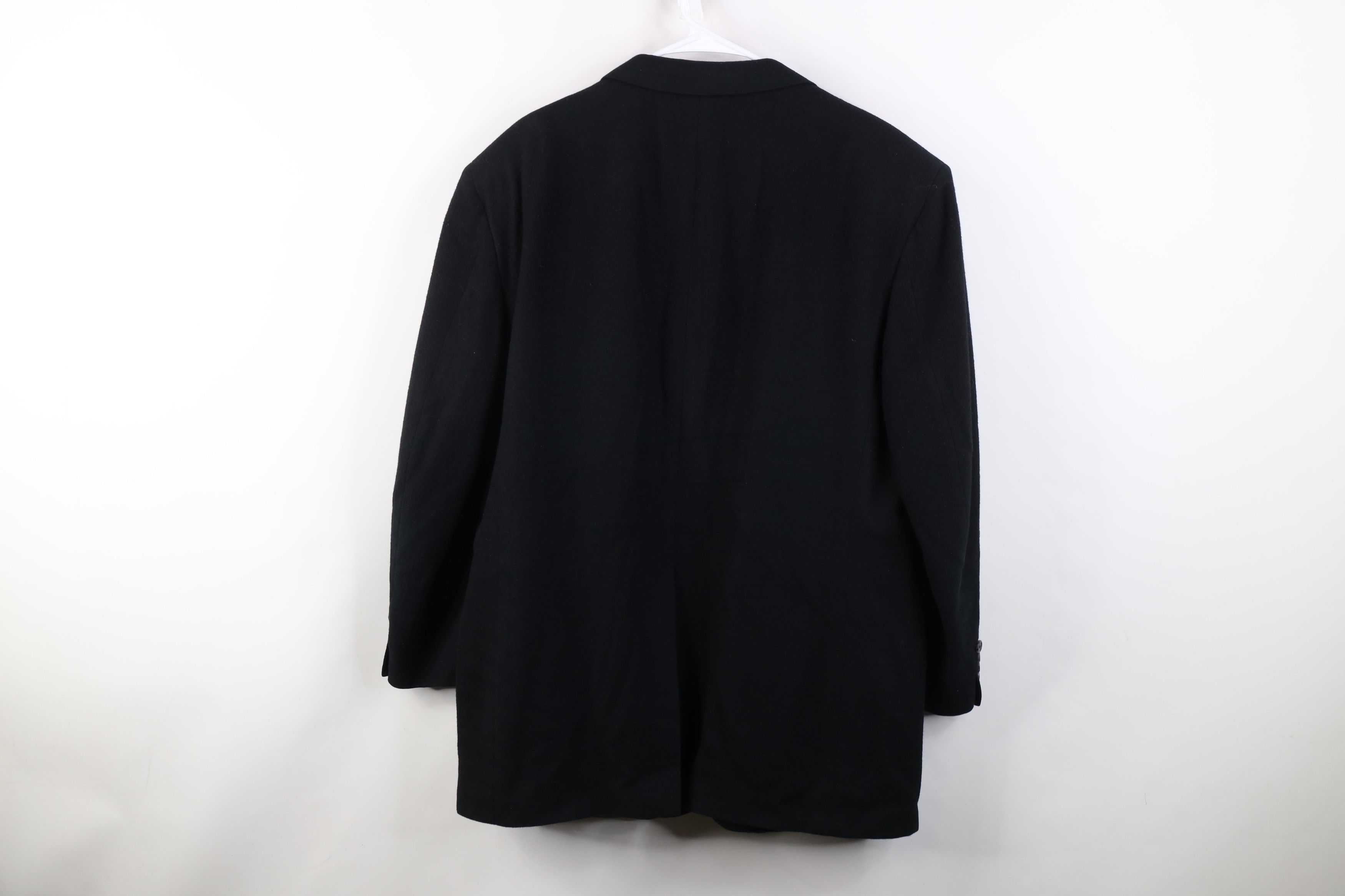 Vintage Vintage 90s Hair 2 Button Suit Coat Blazer Jacket Black USA Size US XXL / EU 58 / 5 - 14 Thumbnail