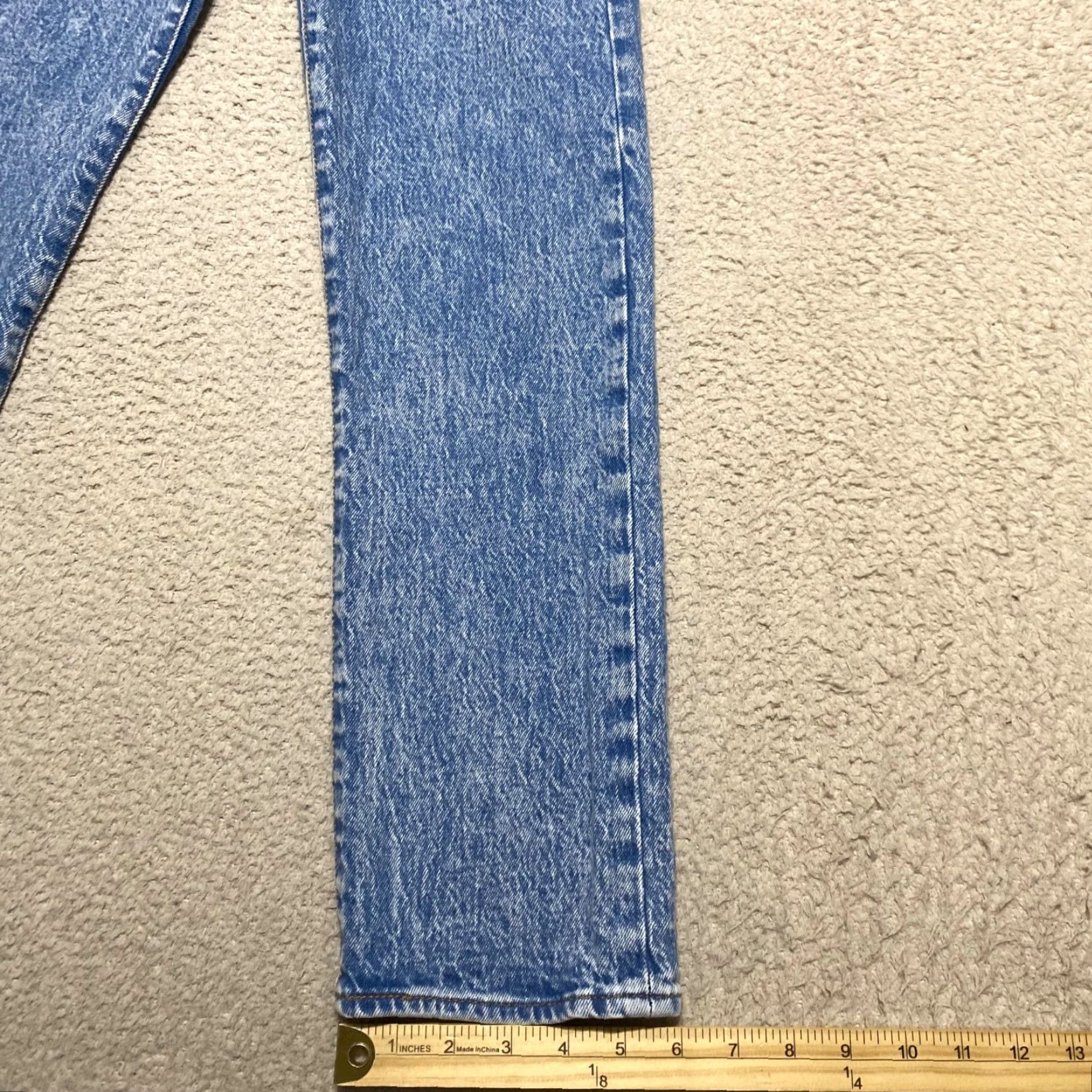 Levi's VINTAGE Levi's Jeans Womens 24 Blue Denim Wedgie Straight Button Fly Acid Wash 90s Style Jeans Womens Size 42" / US 20 - 7 Thumbnail