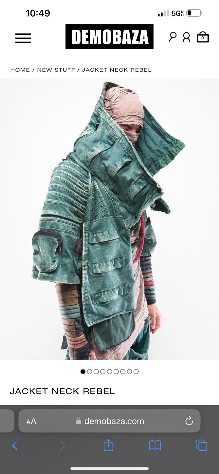 Demobaza Demobaza SS24 Rebel Neck Jacket | Grailed