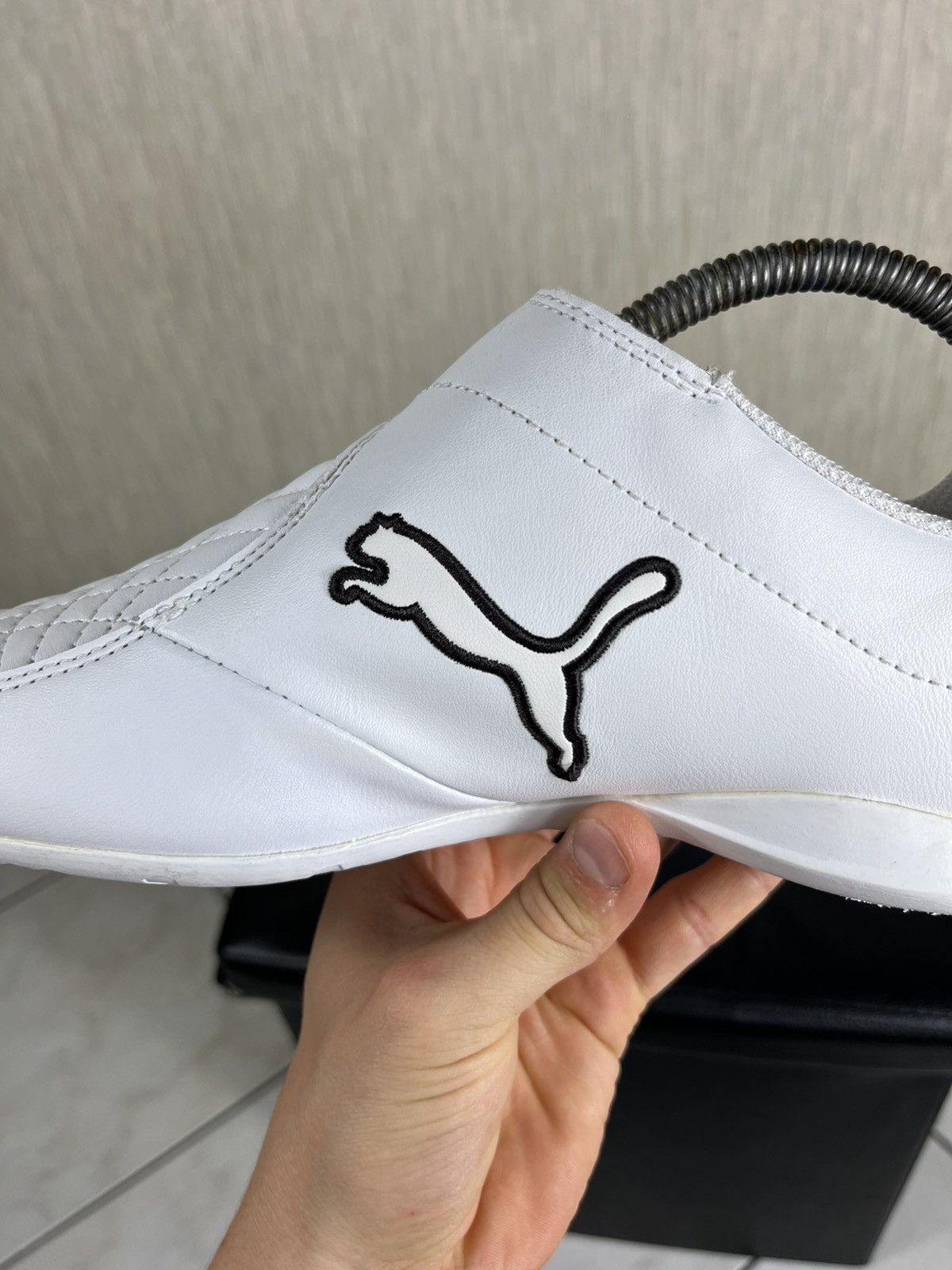 Puma × Vintage Vintage Puma y2k velcro shoes leather sneakers speed cat low Size US 7 / EU 40 - 9 Thumbnail