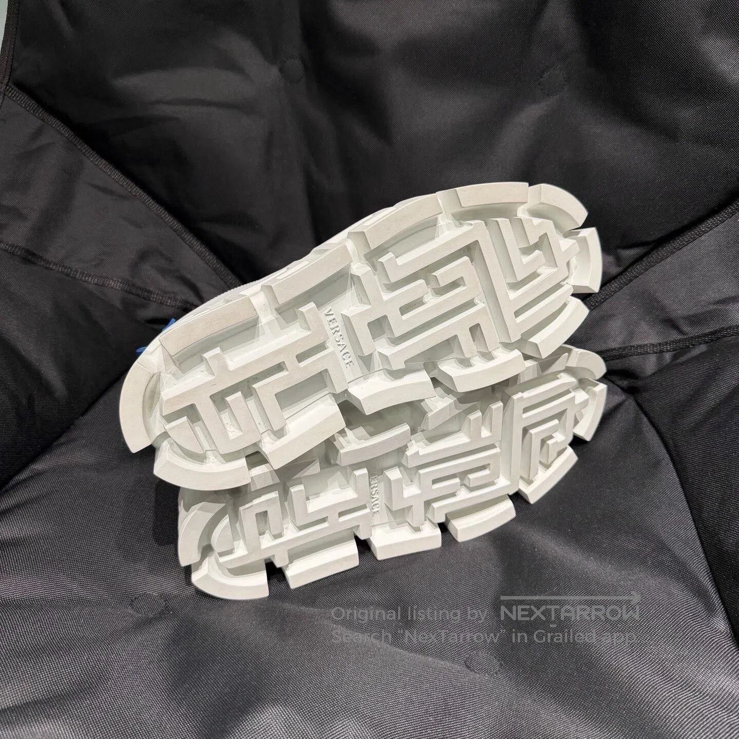 Versace Versace Greca Men's Platform White Blue Tail. Size US 10 / EU 43 - 5 Thumbnail