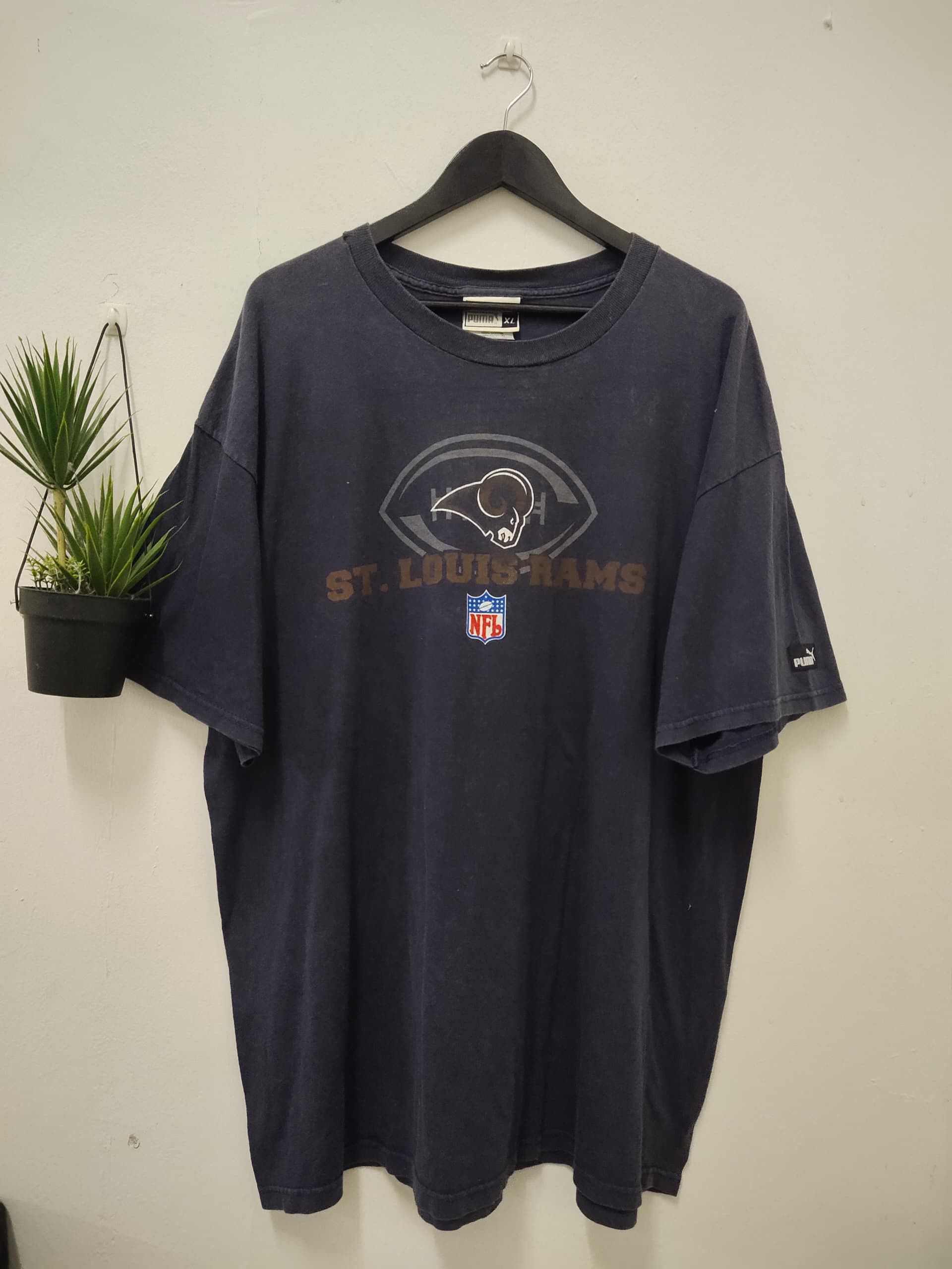 NFL Vintage Puma NFL navy blur t shirt nice design Size US XL / EU 56 / 4 - 1 Thumbnail