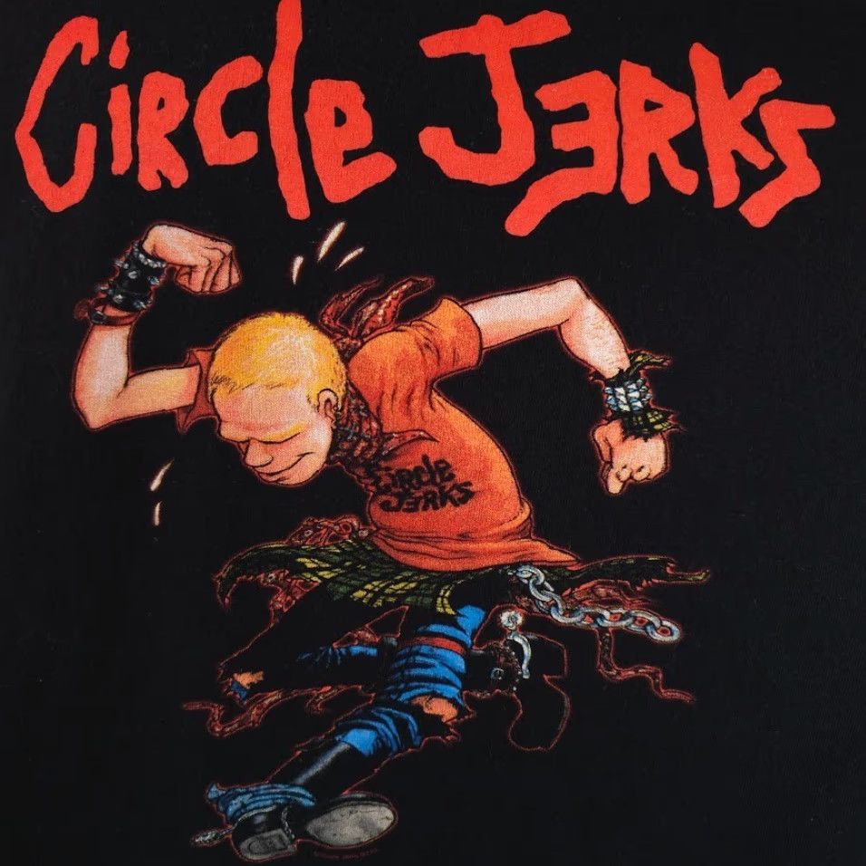 Anvil VINTAGE Circle Jerks T Shirt Mens 2XL Black Punk Rock Tee Skank Kid Shawn Kerri Size US XXL / EU 58 / 5 - 3 Thumbnail