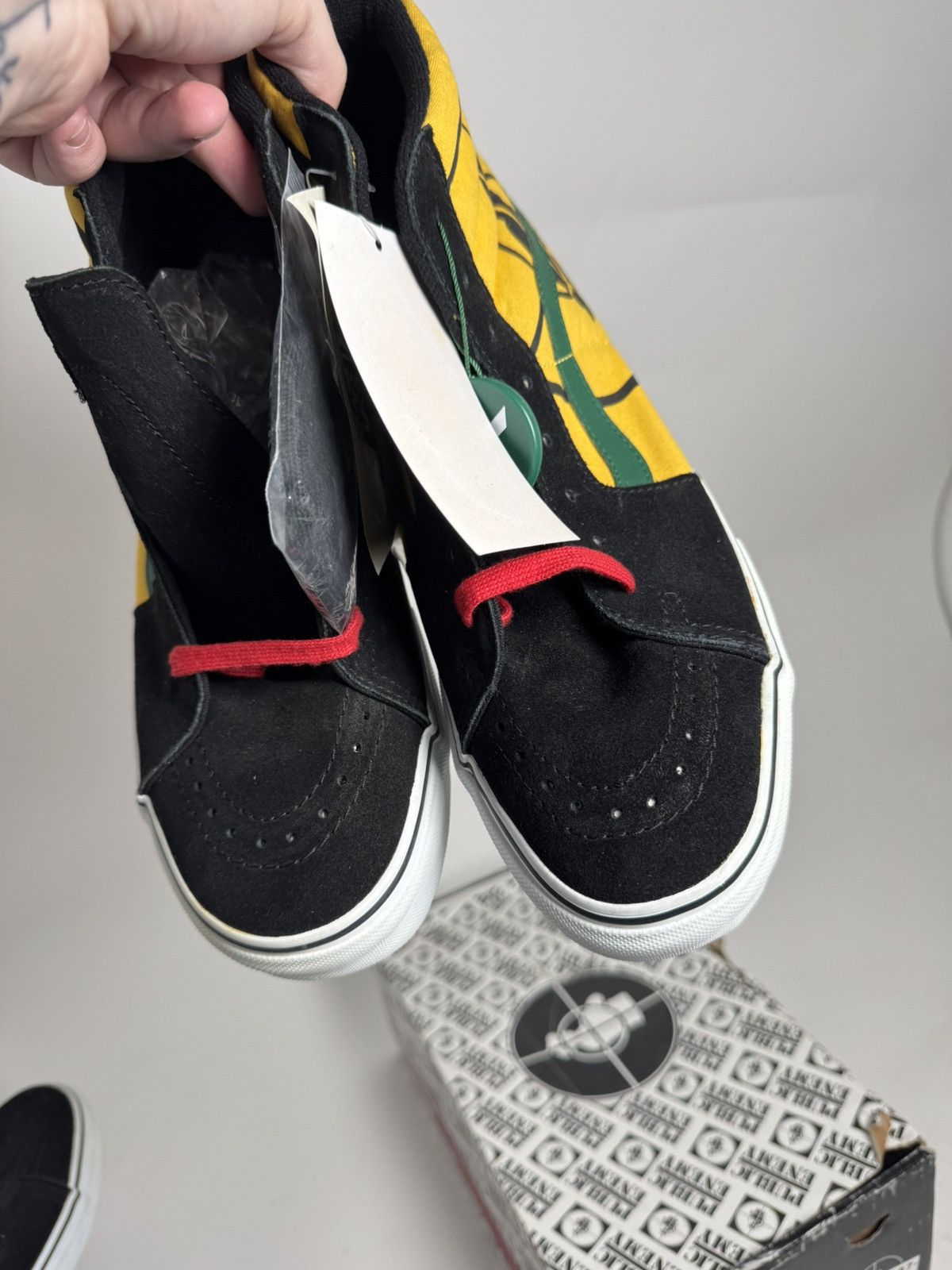 Supreme Rare New 2006 Supreme x Public Enemy x Vans Sk8 Hi Size 10 Size US 10 / EU 43 - 4 Thumbnail