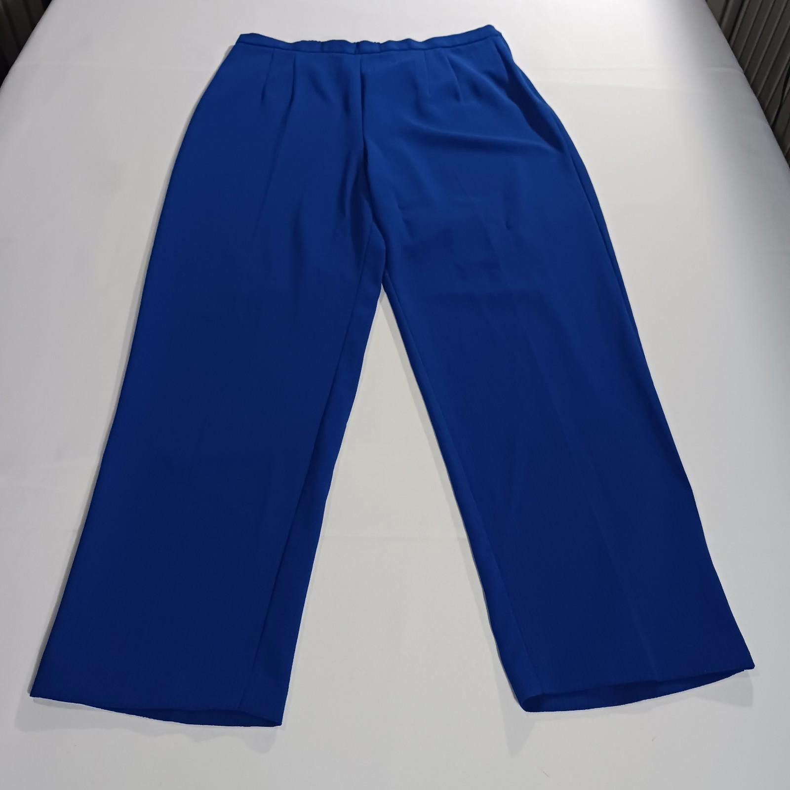 Other Sag Harbor RN#52438 Women's Blue High-Rise Pants Size 14P Size 36" / US 14 / IT 50 - 9 Thumbnail