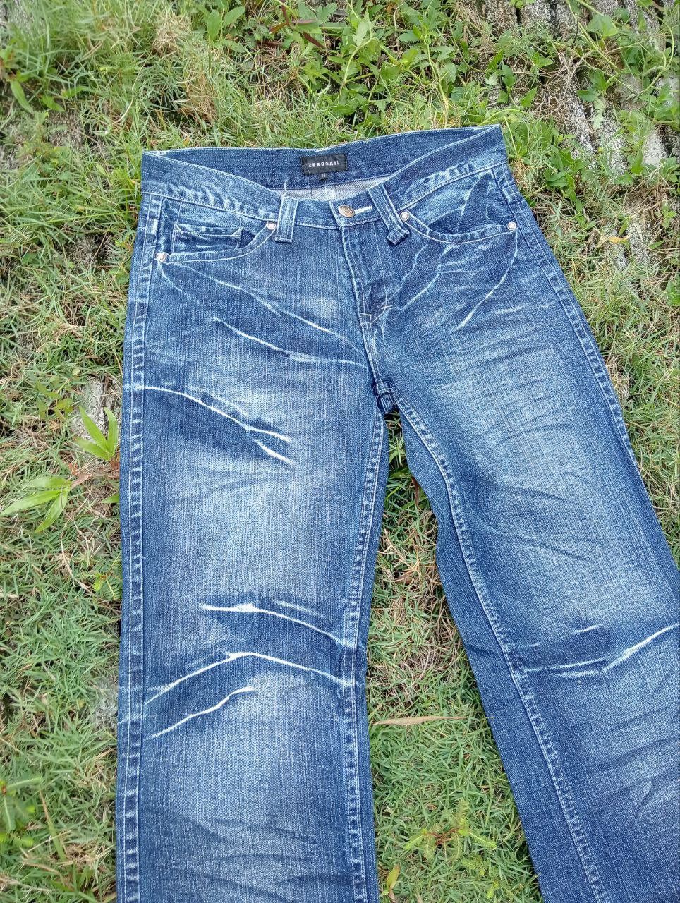 Japanese Brand JAPANESE ZEROSAIL DISTRESSED LOOK BLUE JEANS Size US 32 / EU 48 - 5 Thumbnail