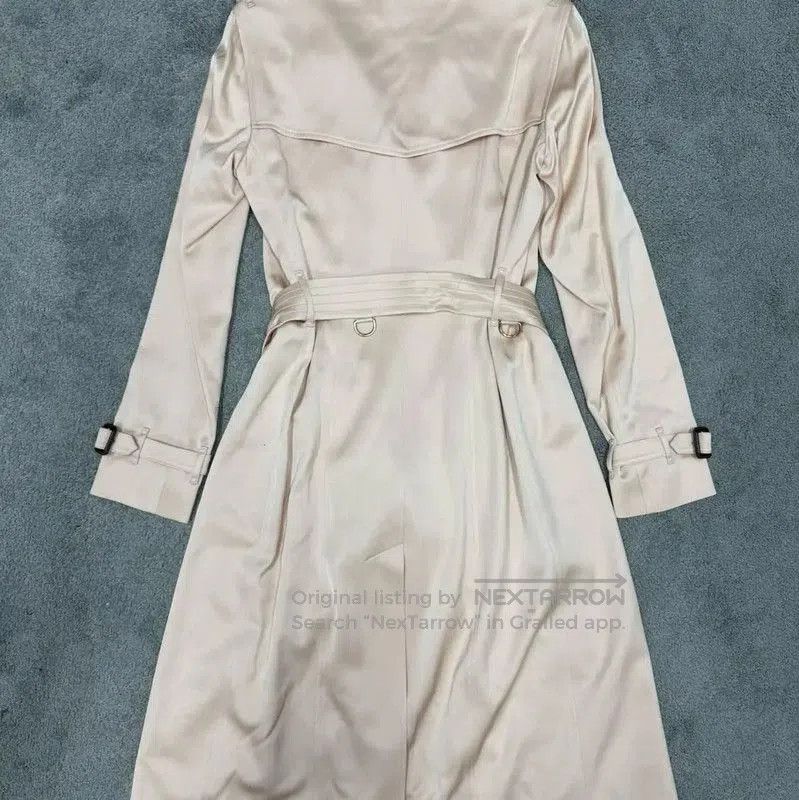 Burberry Burberry Spring Autumn Beige Silk Women's Trench Coat. Size S / US 4 / IT 40 - 4 Thumbnail