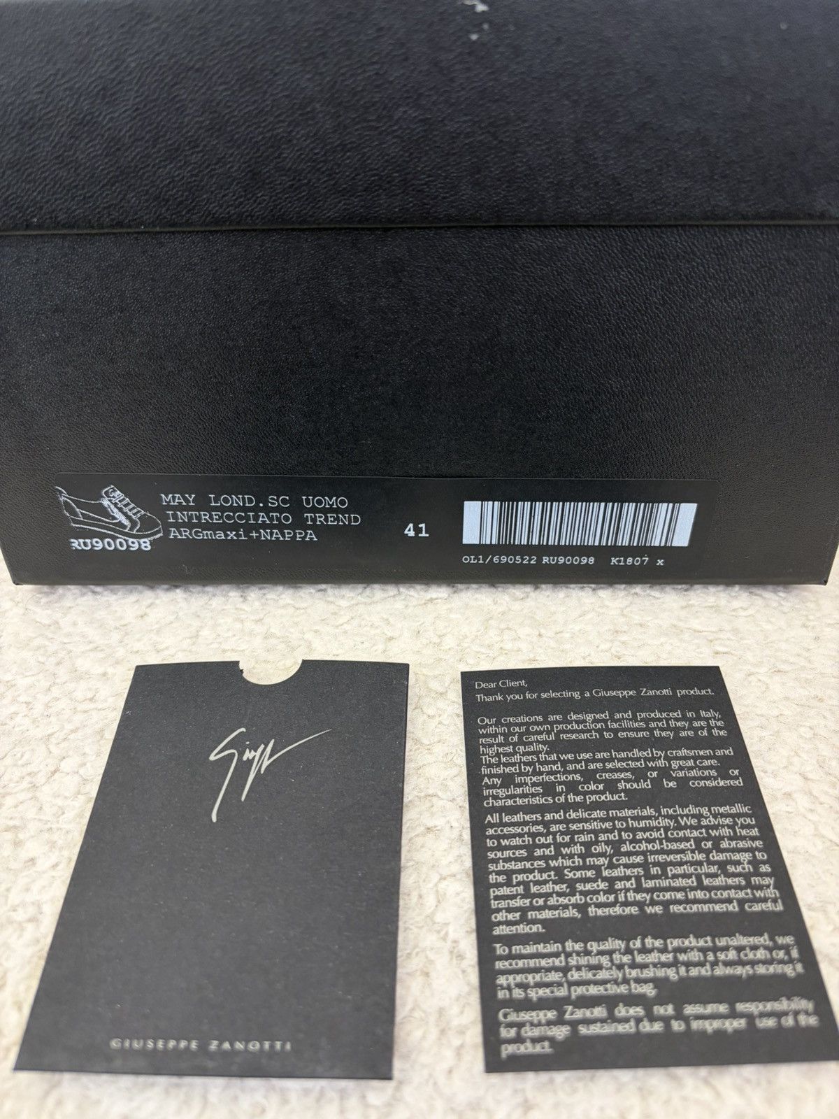 Giuseppe Zanotti Giuseppe Zanotti Men’s Sneakers Size US 8 / EU 41 - 15 Thumbnail