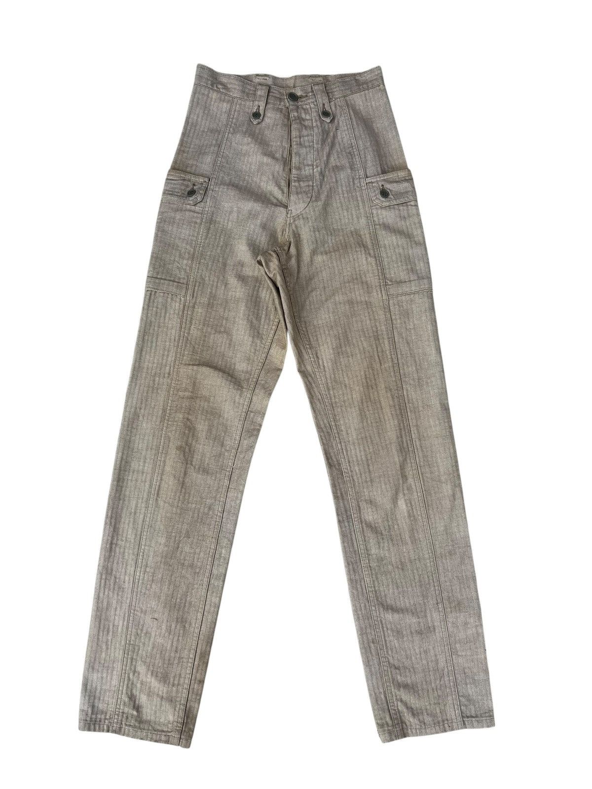 Full Count & Co. Vintage Full Count Japan Dirty Mud Stains HBT Trouser Pant Size US 28 / EU 44 - 1 Thumbnail