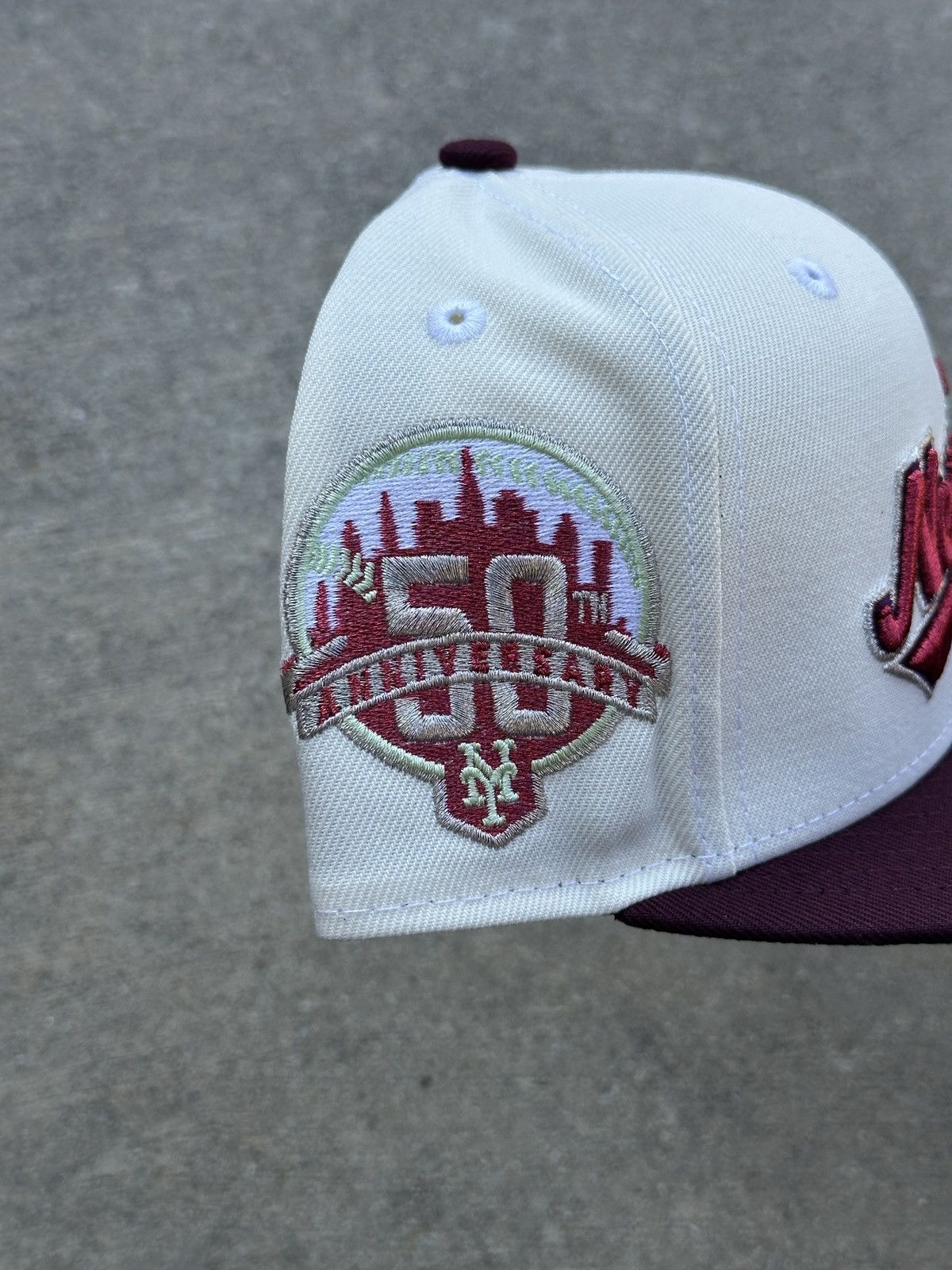 MLB × New Era New York Mets Script Two Tone Fitted Hat 7 1/4 95 North ...