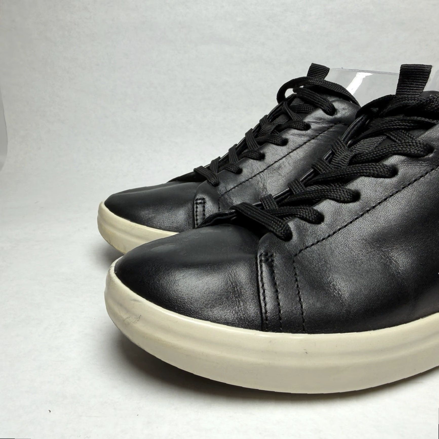 Vionic Vionic Paisley Black Leather Lace Up Low Top Casual Sneakers Women’s Size 7.5 Comfort Arch Support Size M / US 6-8 / IT 42-44 - 3 Thumbnail