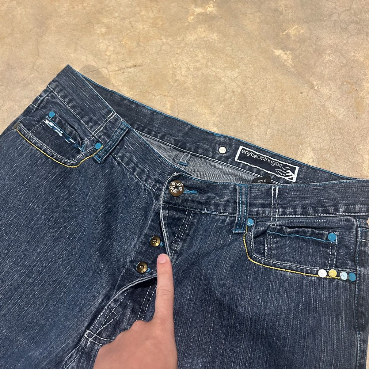 Enyce × Southpole × Vintage Vintage Y2K Enyce Embroidered Baggy Jeans Skater JNCO Cyber Size US 37 - 6 Thumbnail