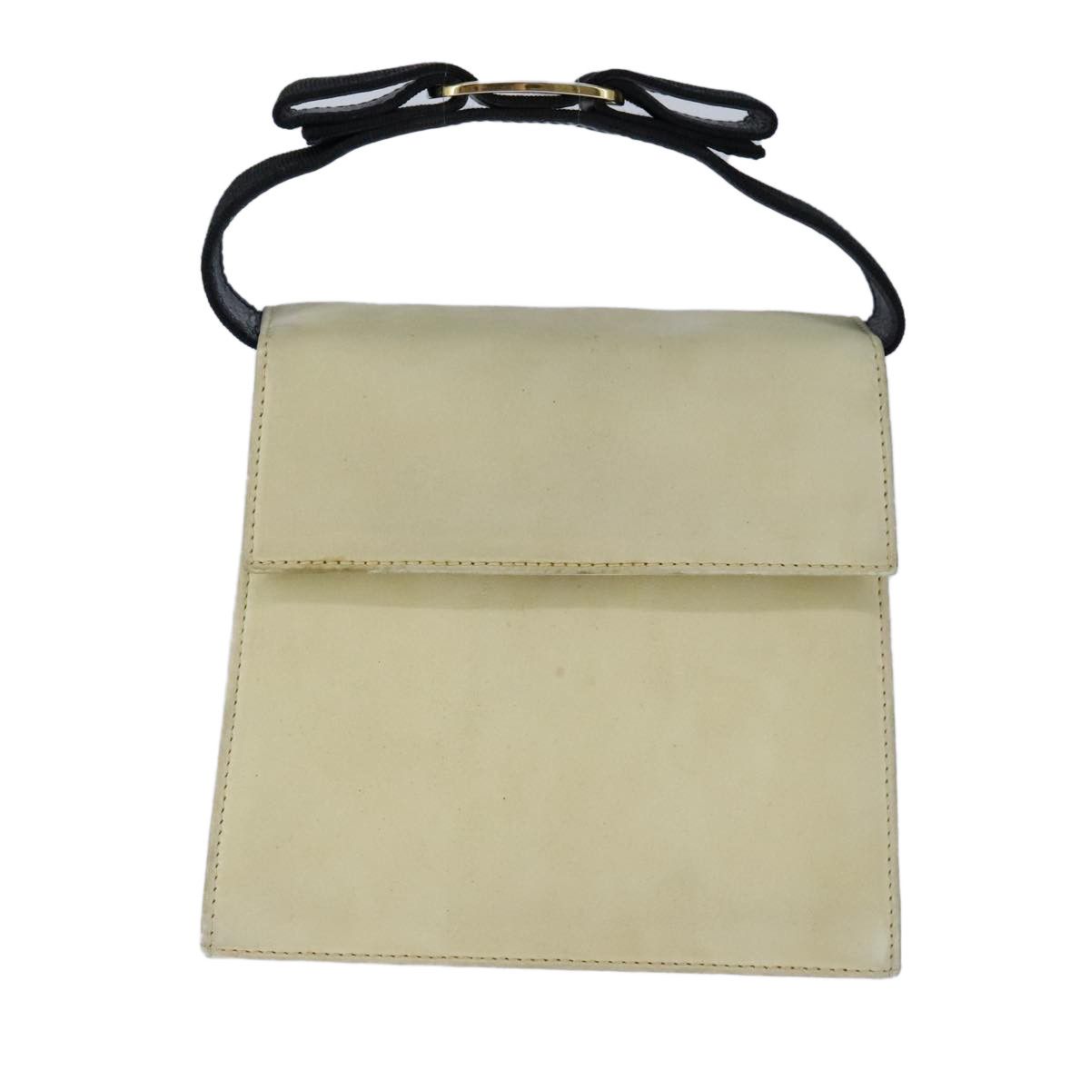 Salvatore Ferragamo Vara Beige Suede Handbag (Pre-Owned) Size ONE SIZE - 1 Thumbnail