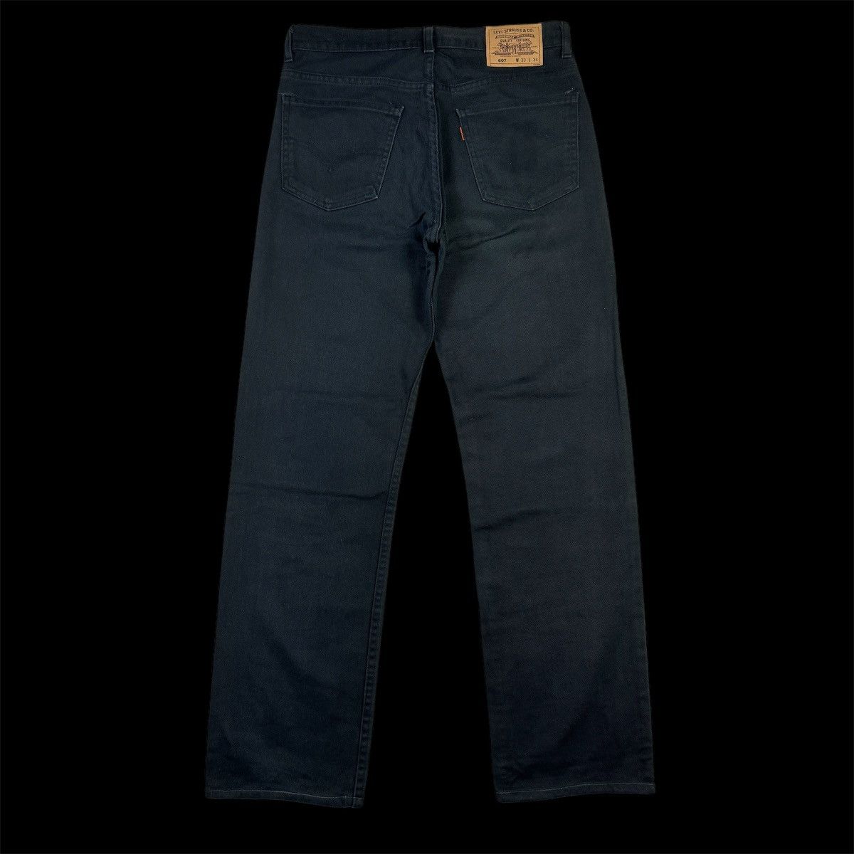 Levi's × Vintage 💥Vintage Levis 607 Orange Tab Super Black Denim Pant Size US 32 / EU 48 - 13 Thumbnail