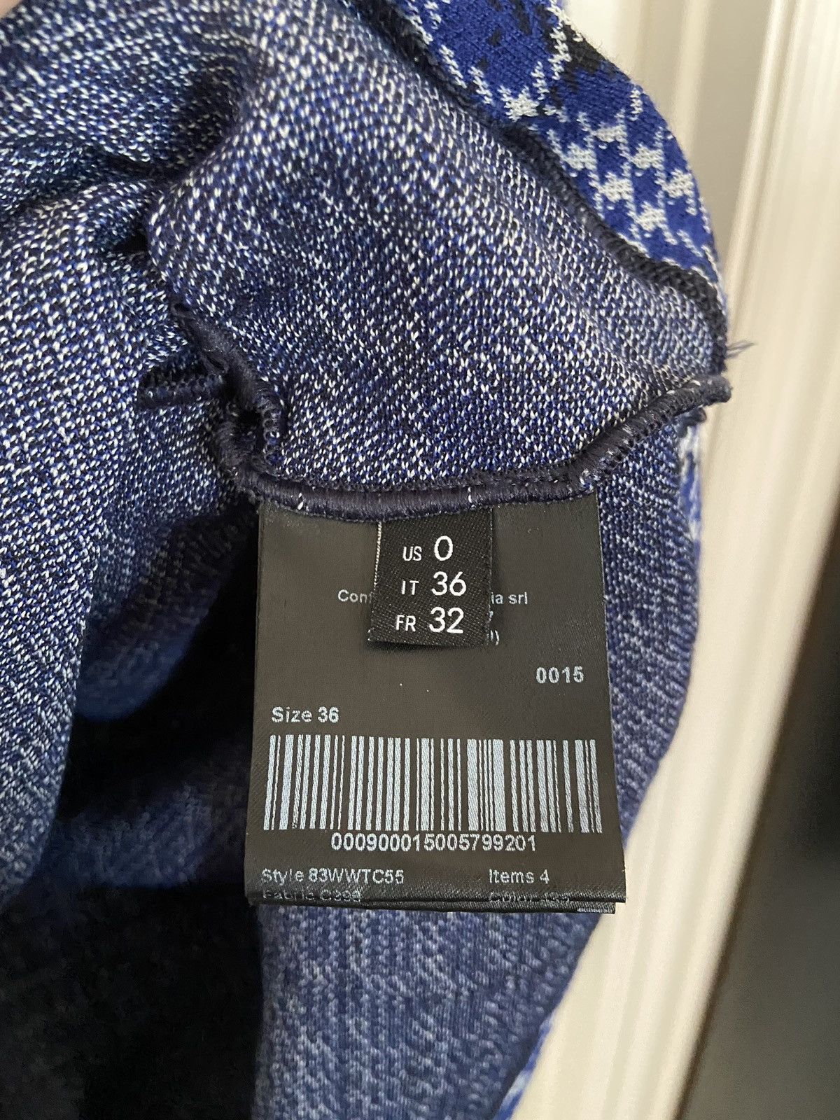 Calvin Klein 205W39NYC × Raf Simons Calvin Klein 205w39nyc Plaid Asymmetrical Draped Top Size XS / US 0-2 / IT 36-38 - 4 Thumbnail