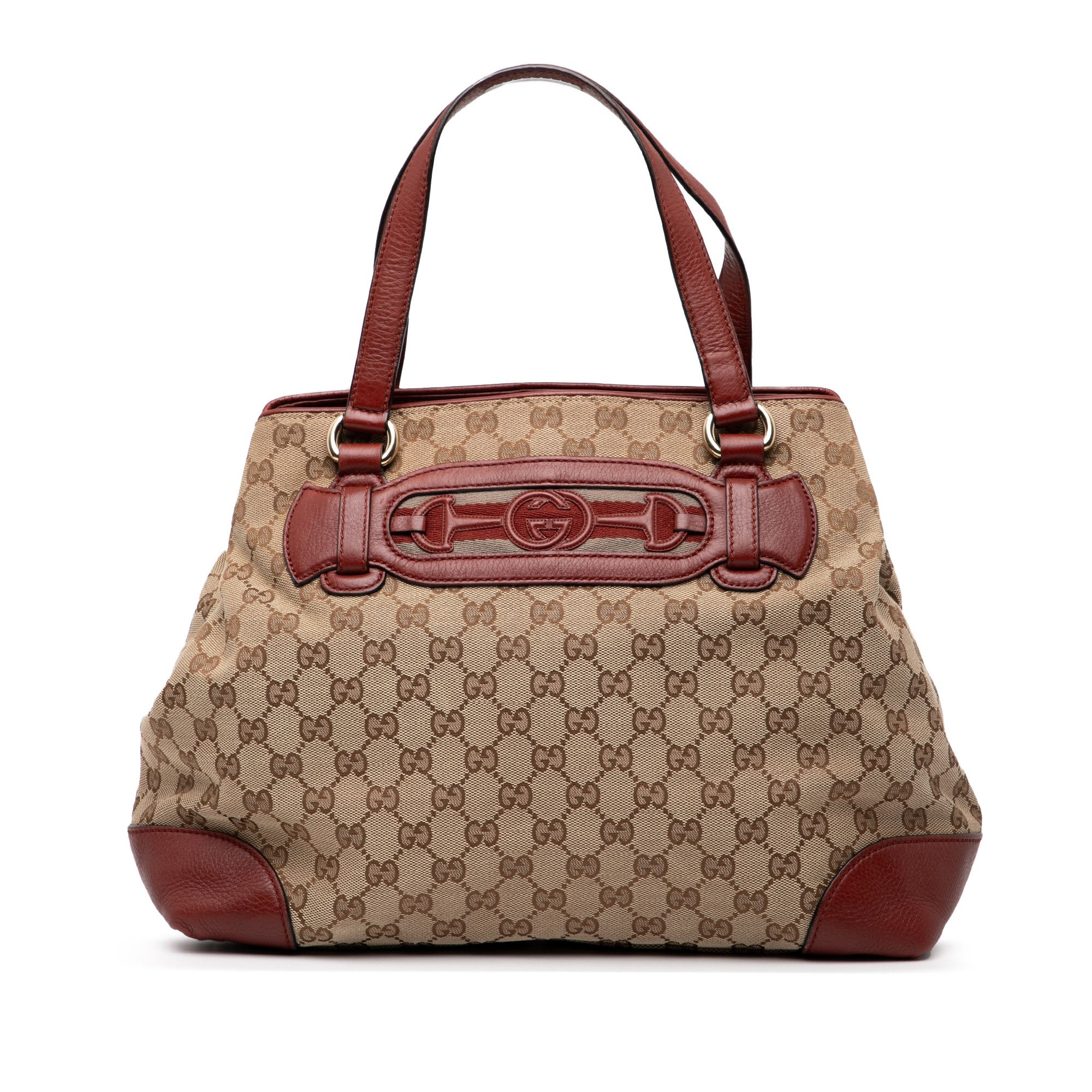 Gucci Gucci GG Canvas Web Dressage Tote Size ONE SIZE - 1 Thumbnail
