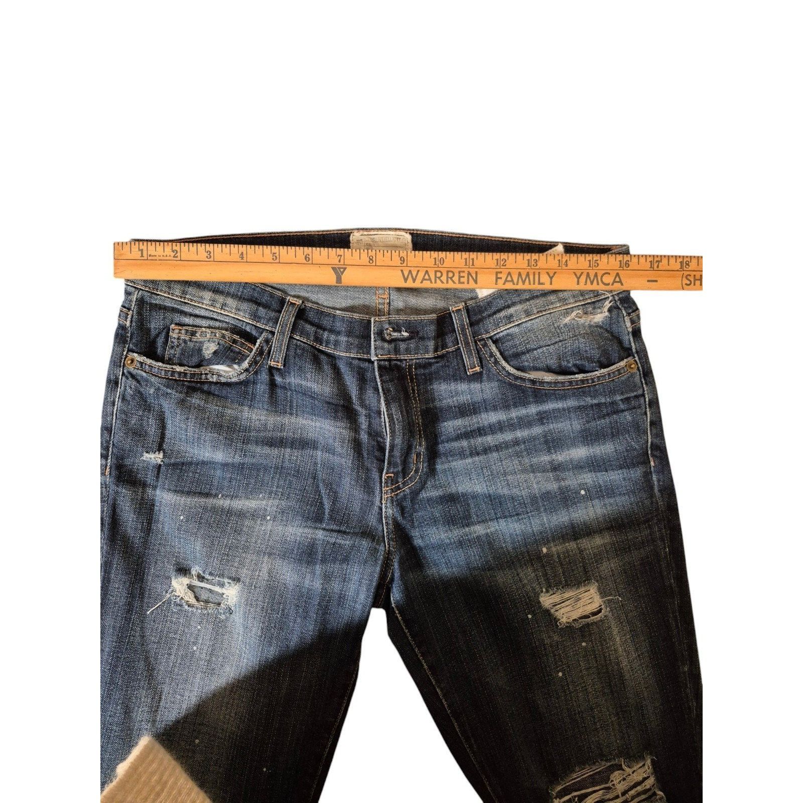 Current/Elliot Current/Elliot The Skinny Distressed Jeans Mid Rise Skinny J Size 30" / US 8 / IT 44 - 5 Thumbnail