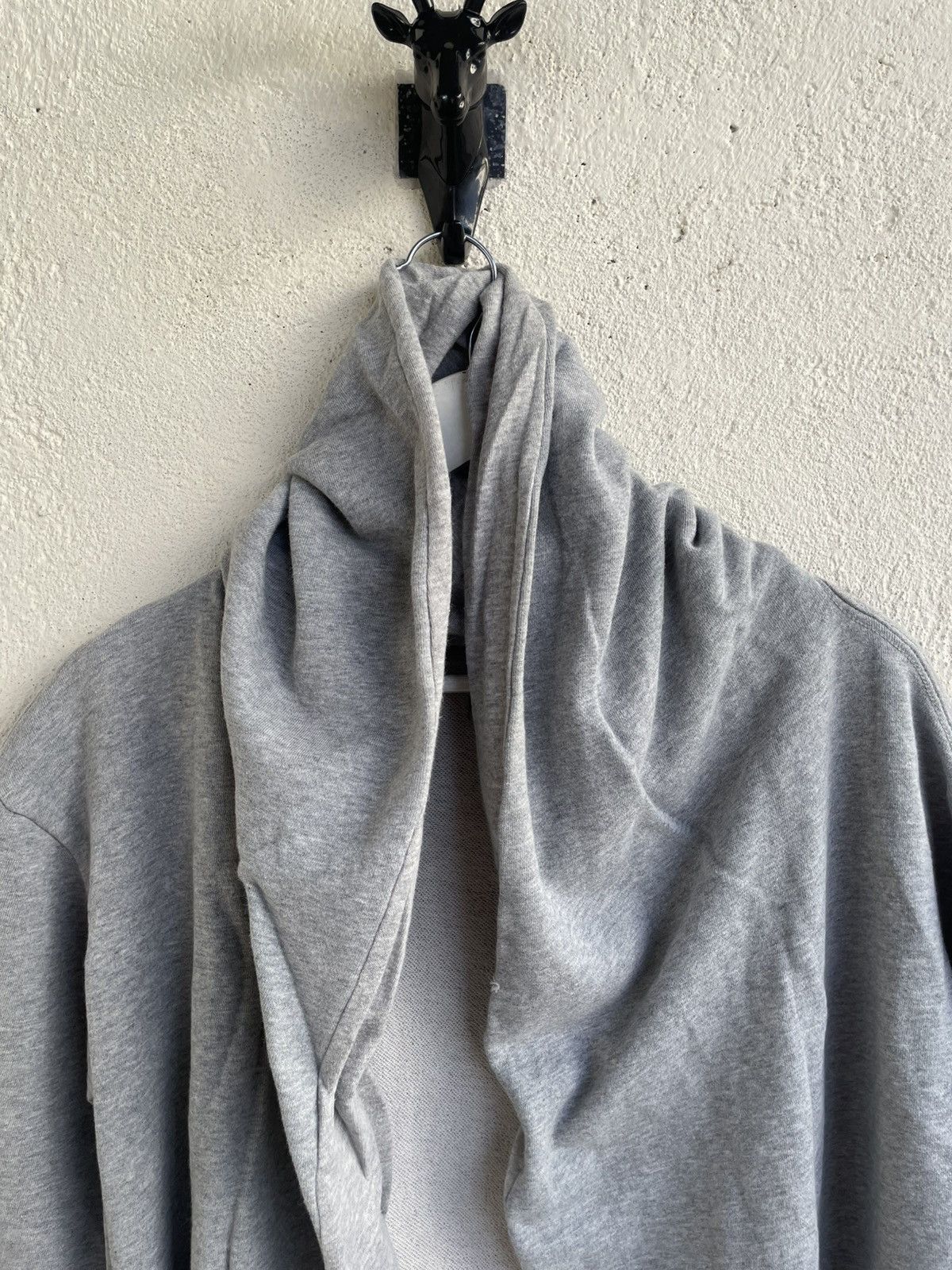 Issey Miyake 00s Archive Issey Net Net Gray Draped Waterfall Hysteric Y’s Size XL / US 12-14 / IT 48-50 - 2 Thumbnail
