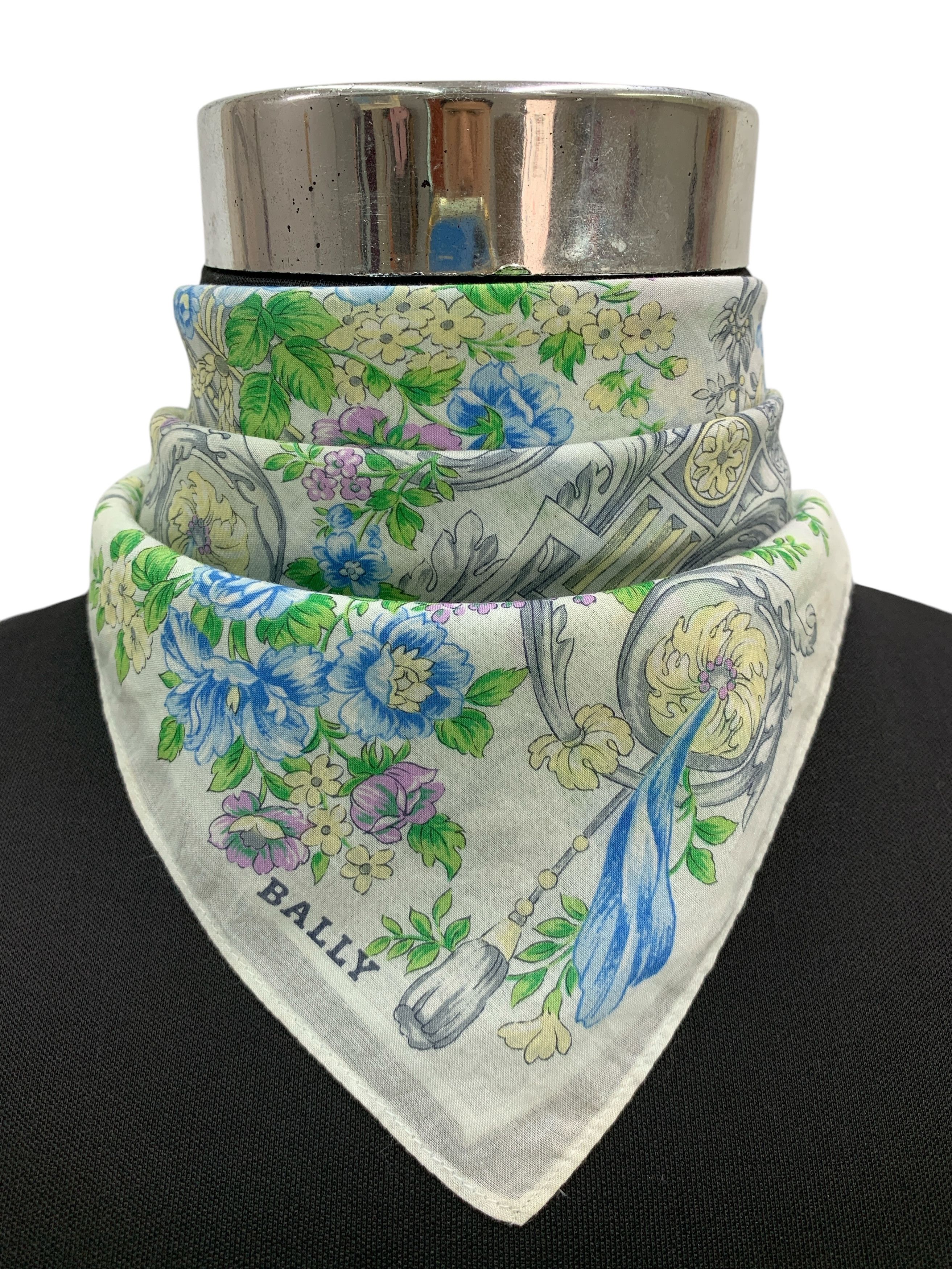 Vintage Bally Neckerchief/ Handkerchief - HKA950