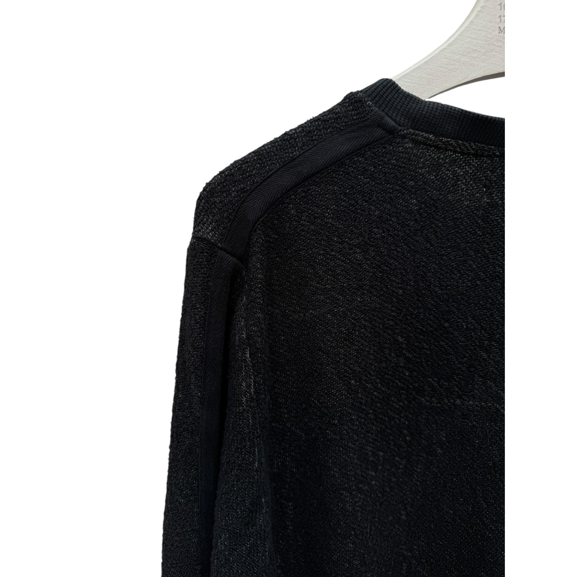 Robert Geller Black Textured Sweater Size US L / EU 52-54 / 3 - 6 Thumbnail