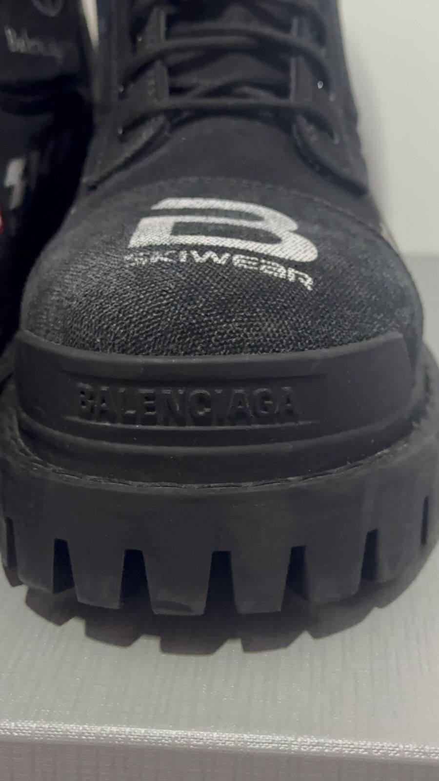 Balenciaga ✅Balenciaga Strike Comb Sky Wear black Boots multi logo 42 Size US 9 / EU 42 - 3 Thumbnail