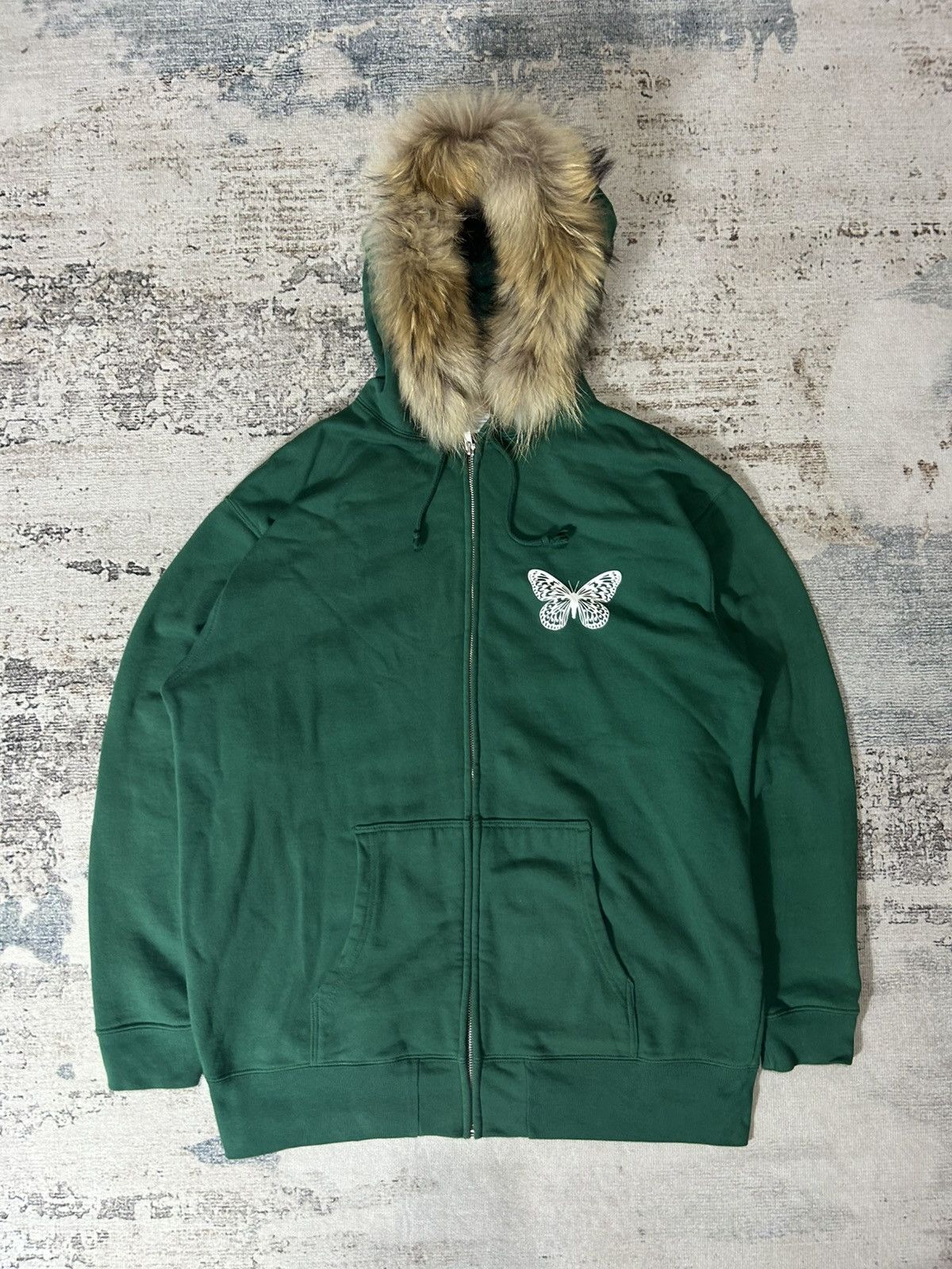 Japanese Brand × Vintage Fur Zip Hoodie Vintage Ifsixwasnine Lgb Style Size US XL / EU 56 / 4 - 1 Thumbnail