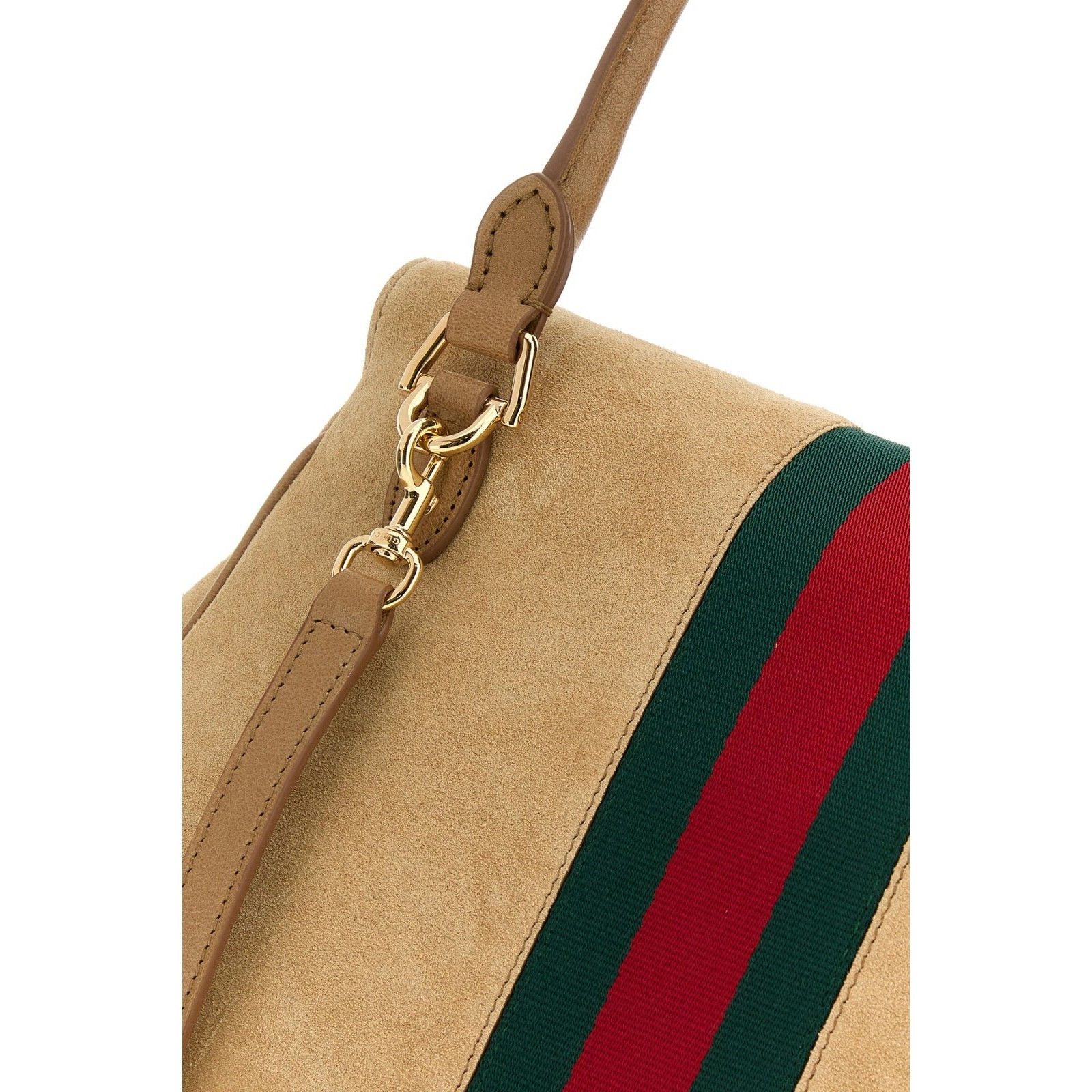 Gucci Gucci Paparazzo Medium $3650 Beige Suede Top Handle Bag New Size ONE SIZE - 4 Thumbnail