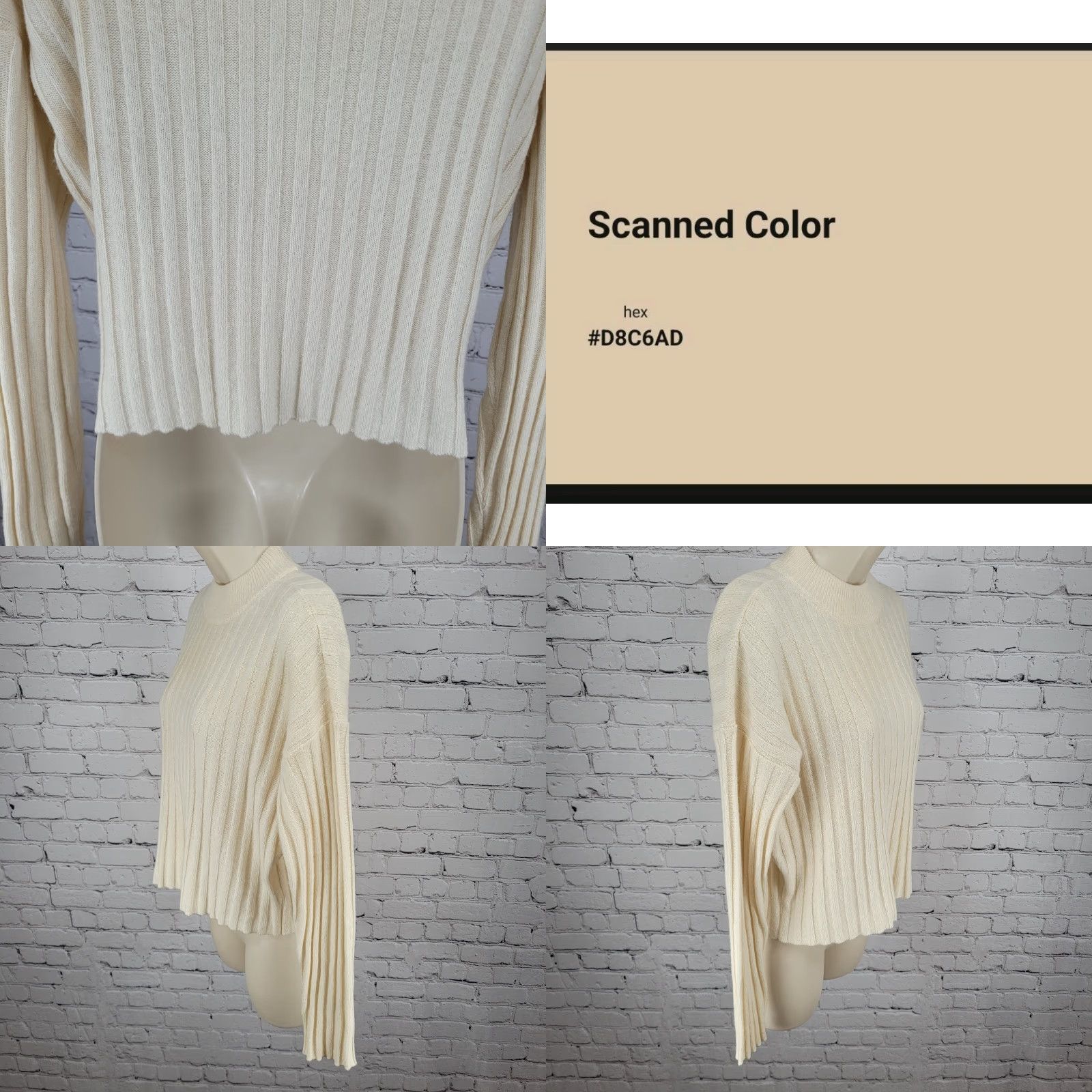 Madewell Madewell Sweater Ivory Wool Blend Ribbed Boxy Pullover Crew Neck Size Small S Size S / US 4 / IT 40 - 8 Thumbnail
