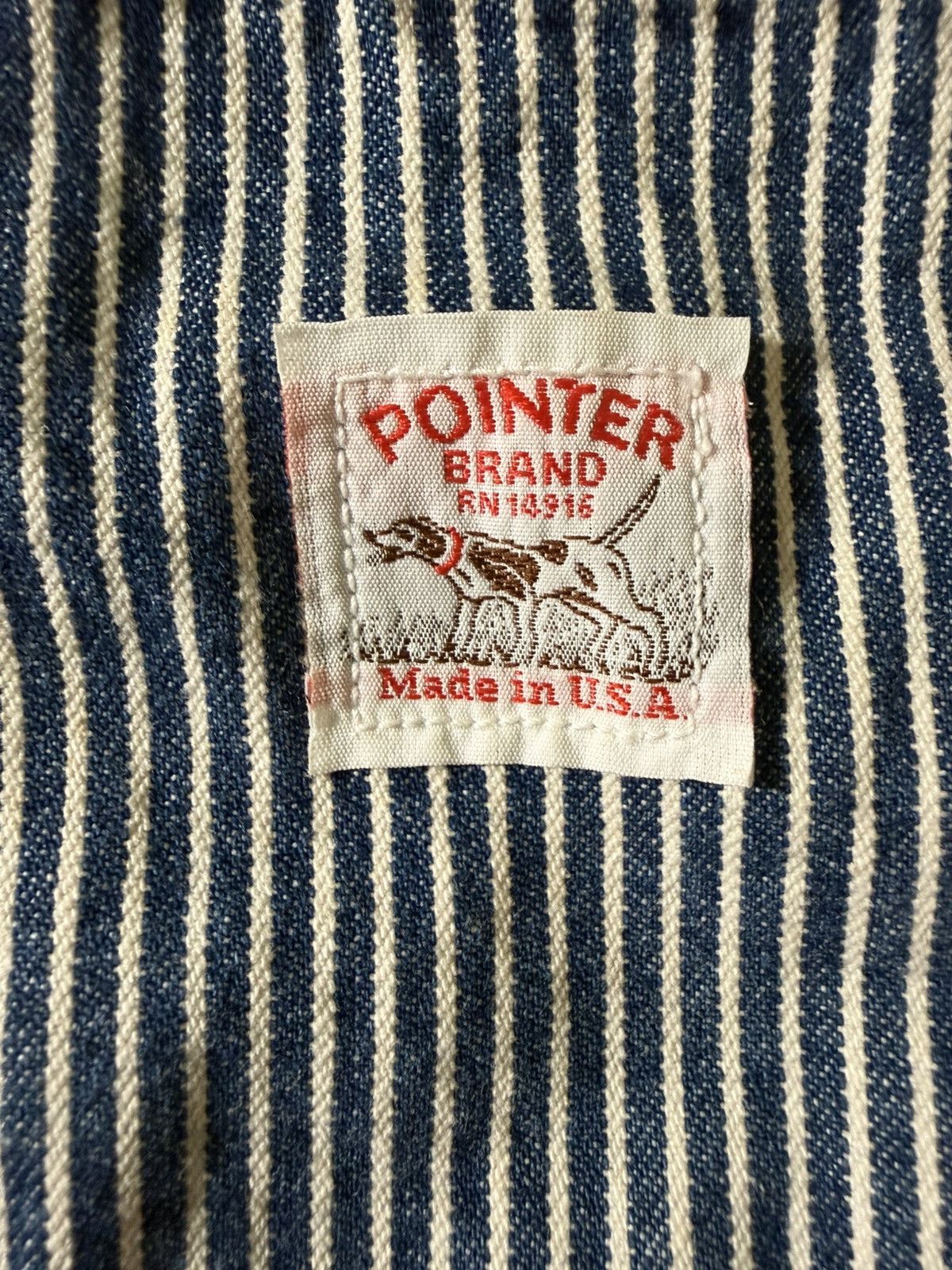 Pointer Vintage Pointer Brand Hickory Stripe Chore Jacket USA Small Size US S / EU 44-46 / 1 - 4 Thumbnail