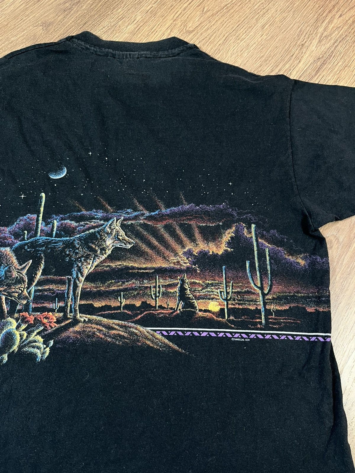 Vintage Vintage 90s Nevada T Shirt Wolf Size US XL / EU 56 / 4 - 9 Thumbnail