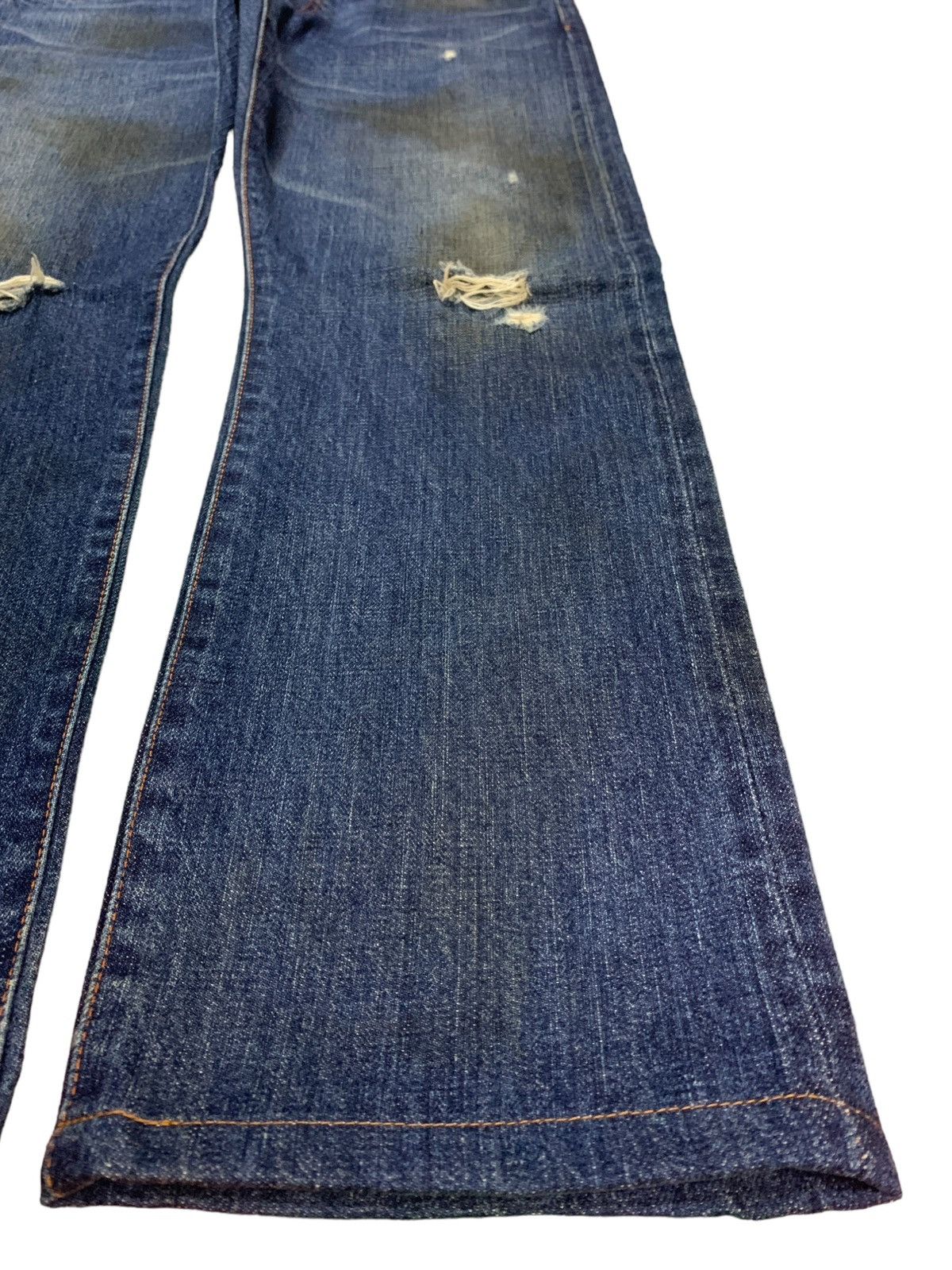 Japanese Brand × KIJIMA TAKAYUKI × Nonnative SALES🔥Vintage Japanese Selvedge Mud Wash Loose Jeans Size US 34 / EU 50 - 9 Thumbnail
