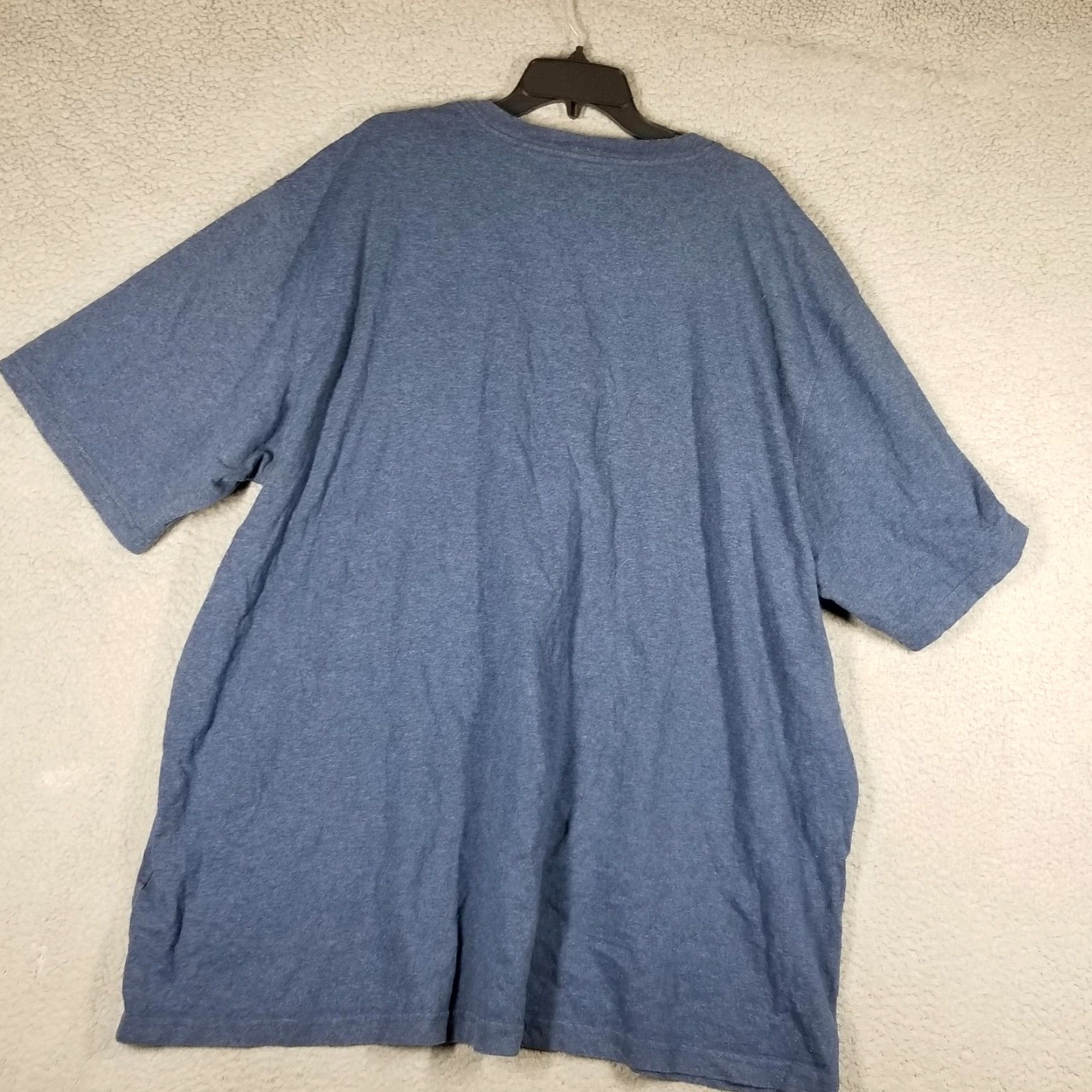 Carhartt Carhartt Mens 3XL Blue Heather K87 Workwear Pocket Original Fit Tee Shirt Size US XXL / EU 58 / 5 - 2 Thumbnail