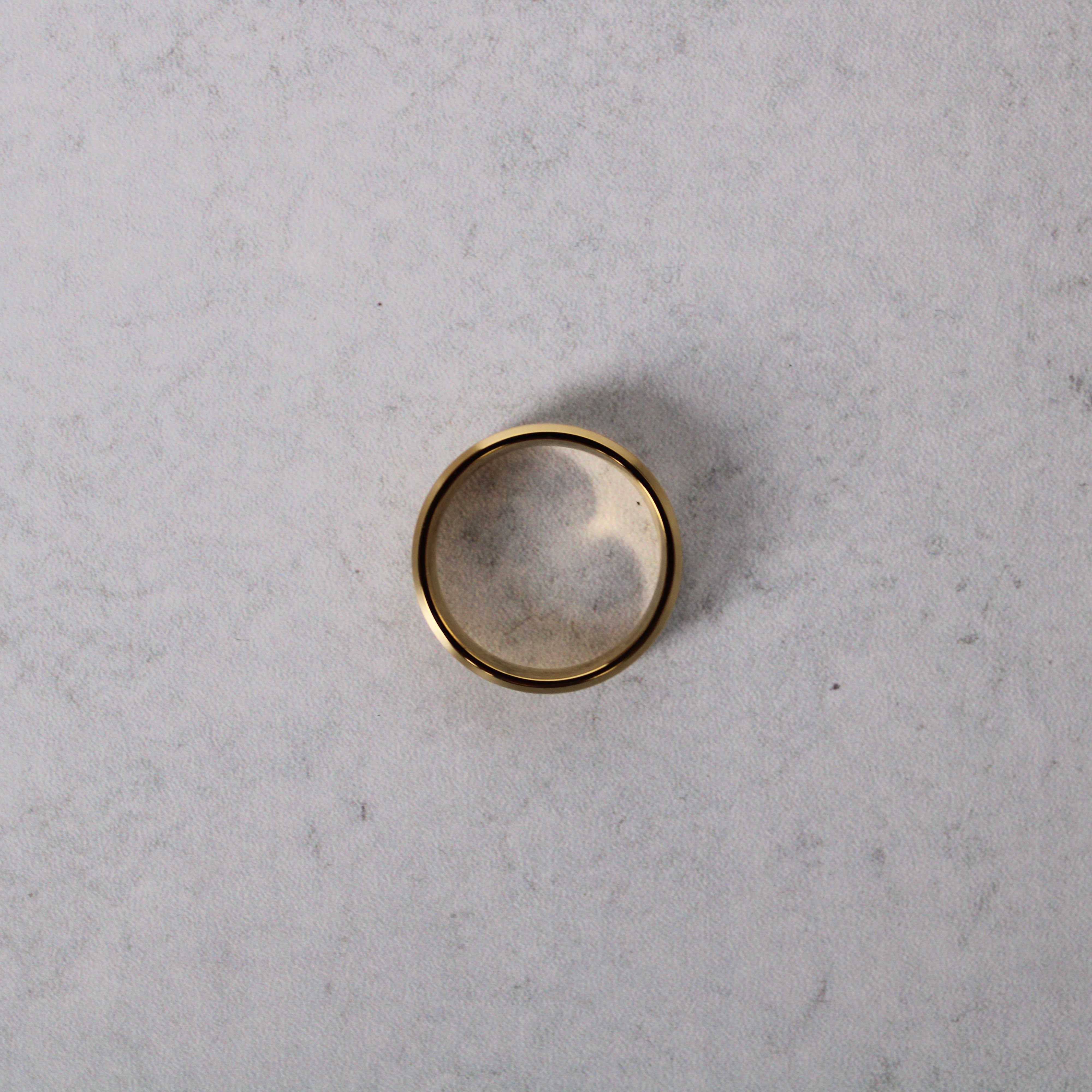 Jewelry Gold Stripe Band Ring Size 10 US Size ONE SIZE - 5 Thumbnail