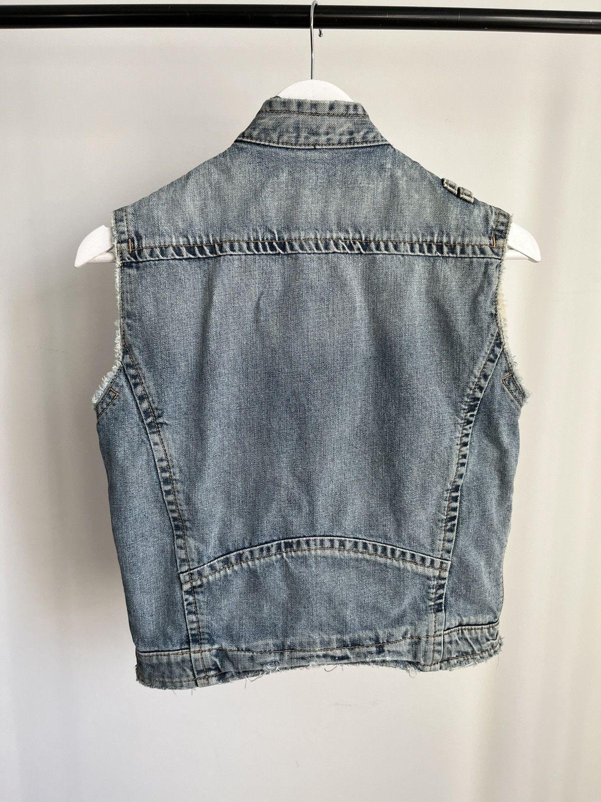 Dsquared2 Dsquared2 SS05 runway cropped distressed denim trucker vest Size US XS / EU 42 / 0 - 9 Thumbnail