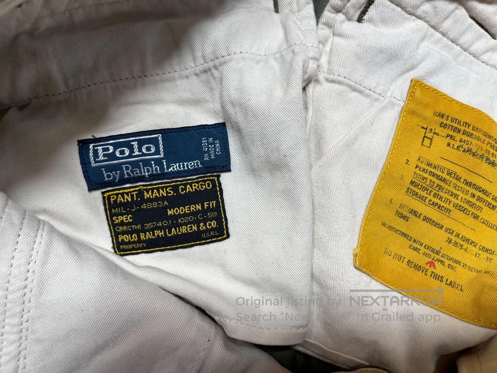 RRL Ralph Lauren Vintage Ralph Lauren Cargo Pants. Size US 33 - 6 Thumbnail