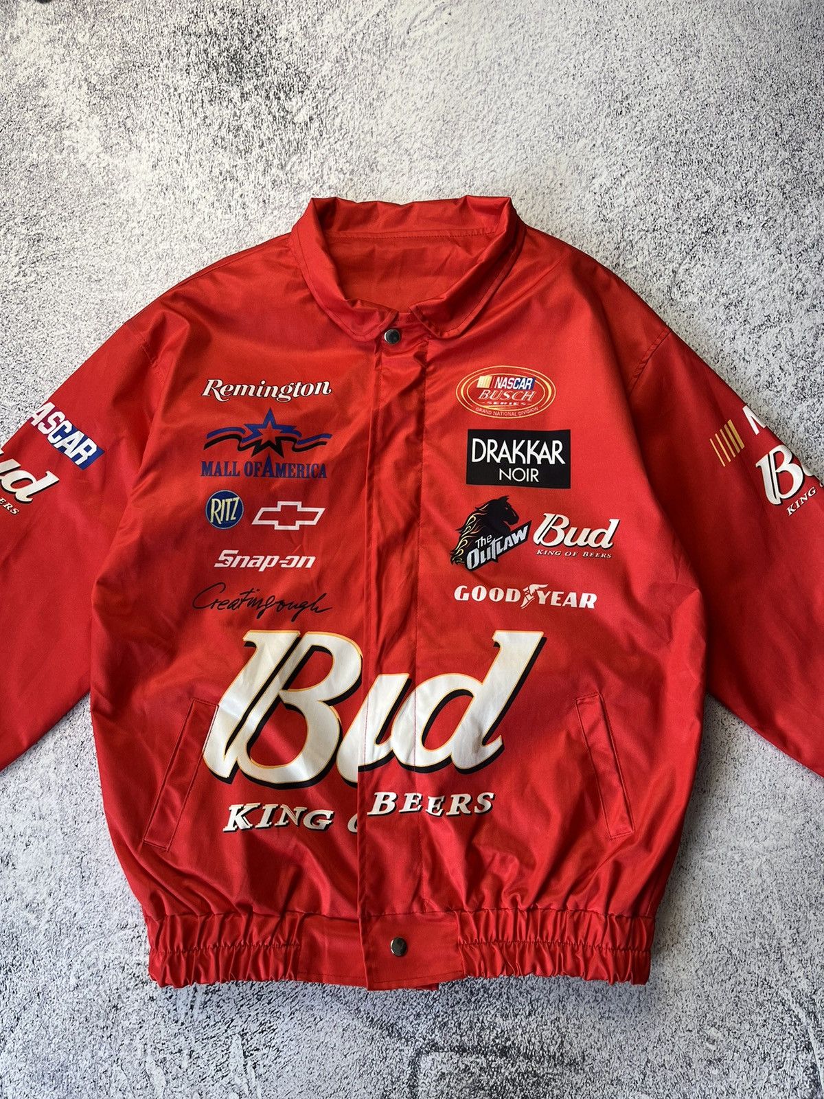 Vintage Novelty Racing Polyester Red Full Zip Up Lightweight Jacket Size US M / EU 48-50 / 2 - 4 Thumbnail