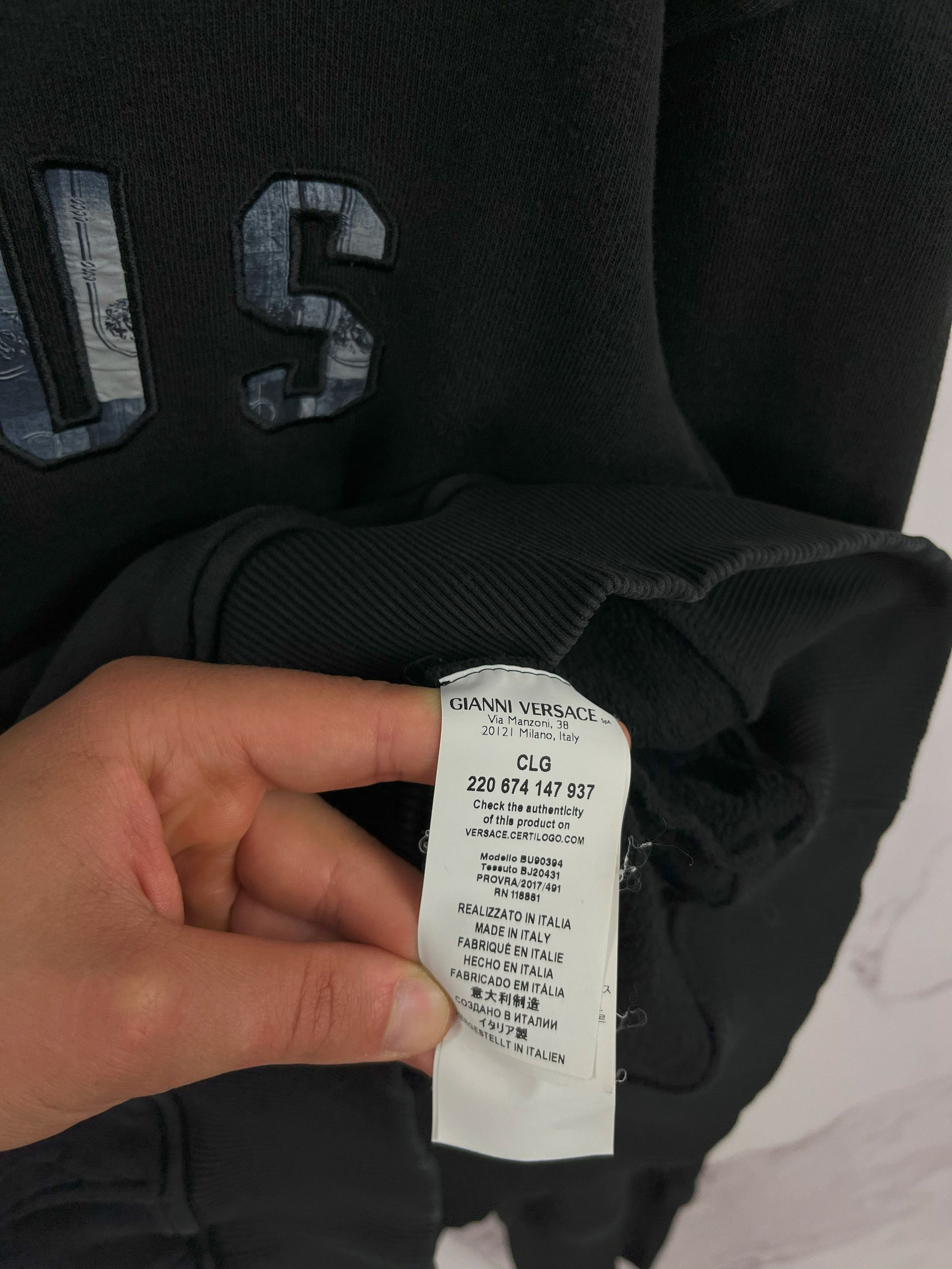 Versus Versace Versus Versace Large Logo Men`s Pullover Hooded Sweat Top Size US XS / EU 42 / 0 - 15 Thumbnail