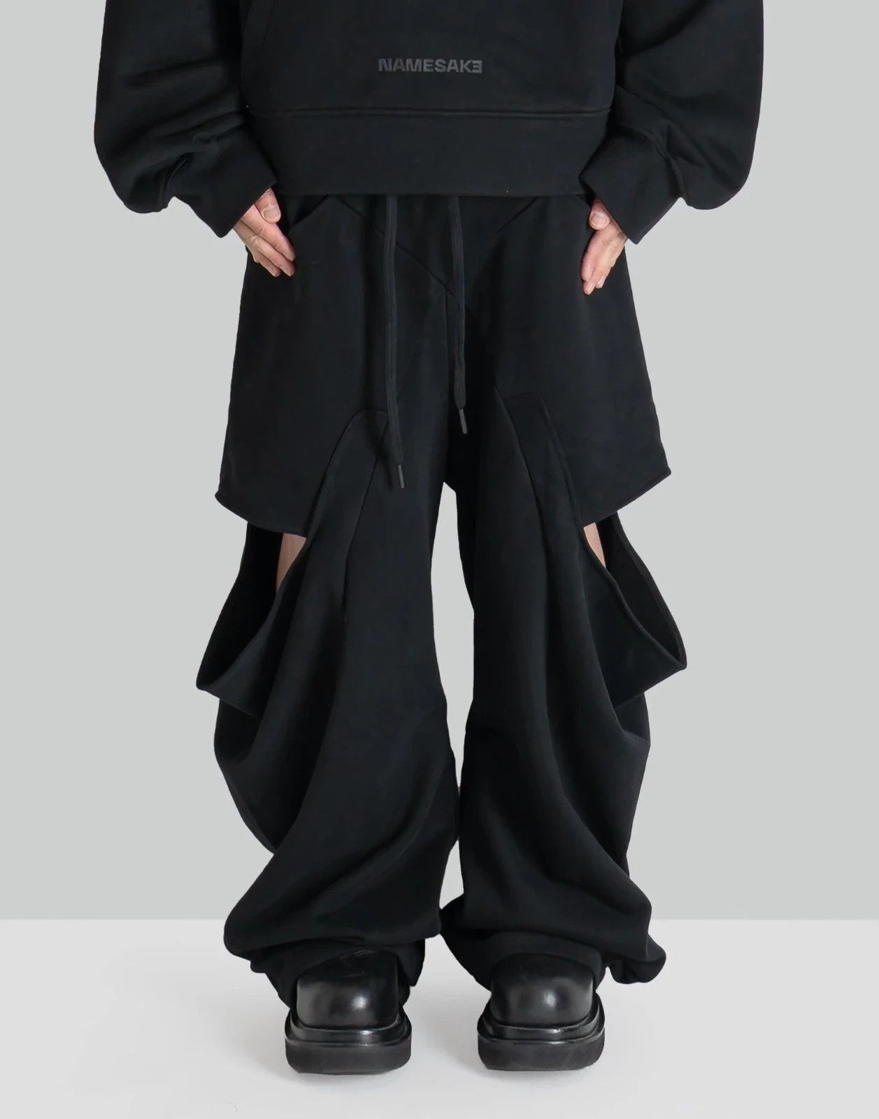 NAMESAKE NAMESAKE Jalen Drape Sweatpants In Gray Large Size US 34 / EU 50 - 2 Thumbnail