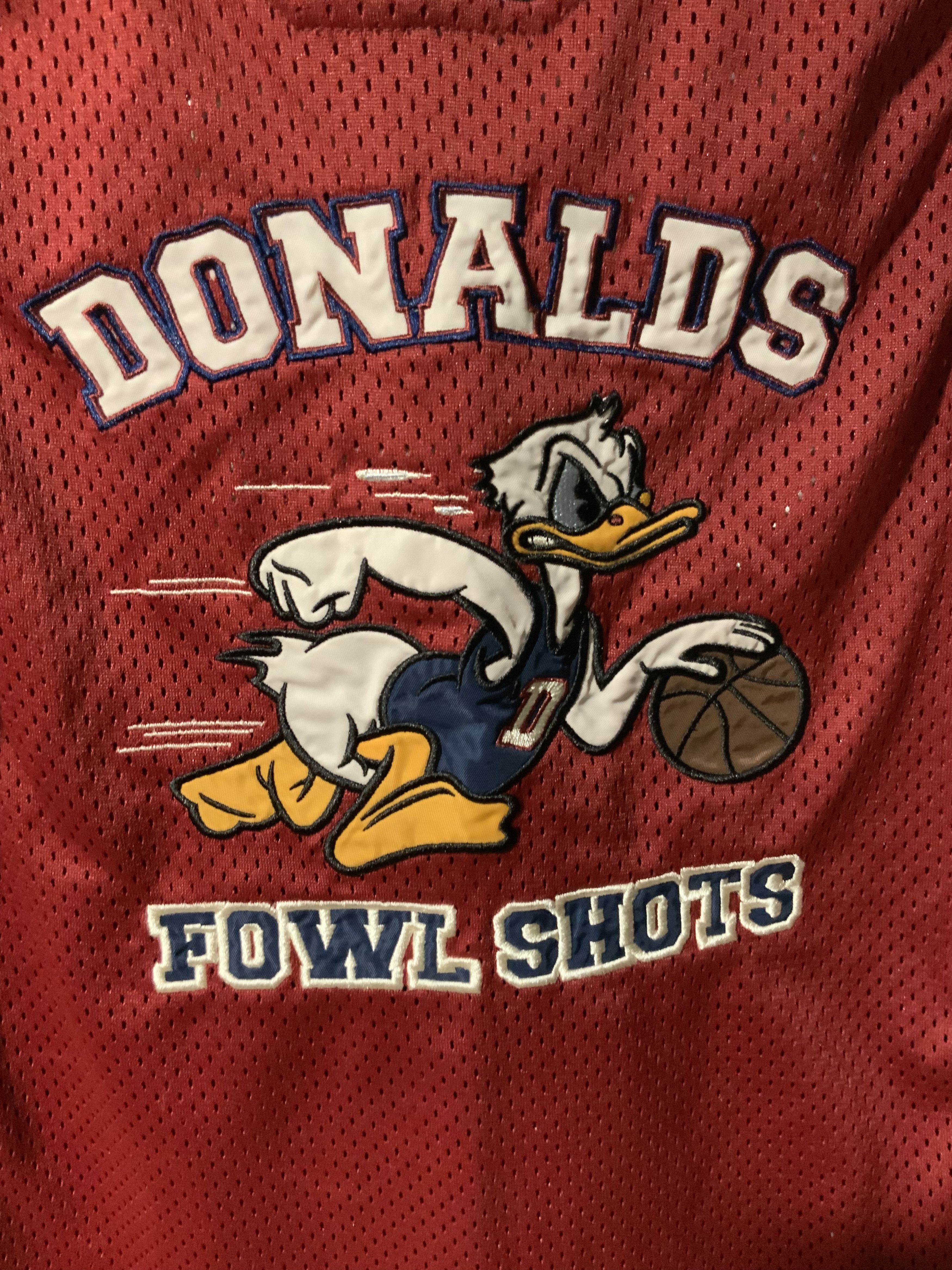 Designer × Vintage Vintage Walt Disney World Donald Youth XL Basketball Jersey Size US XL / EU 56 / 4 - 2 Thumbnail