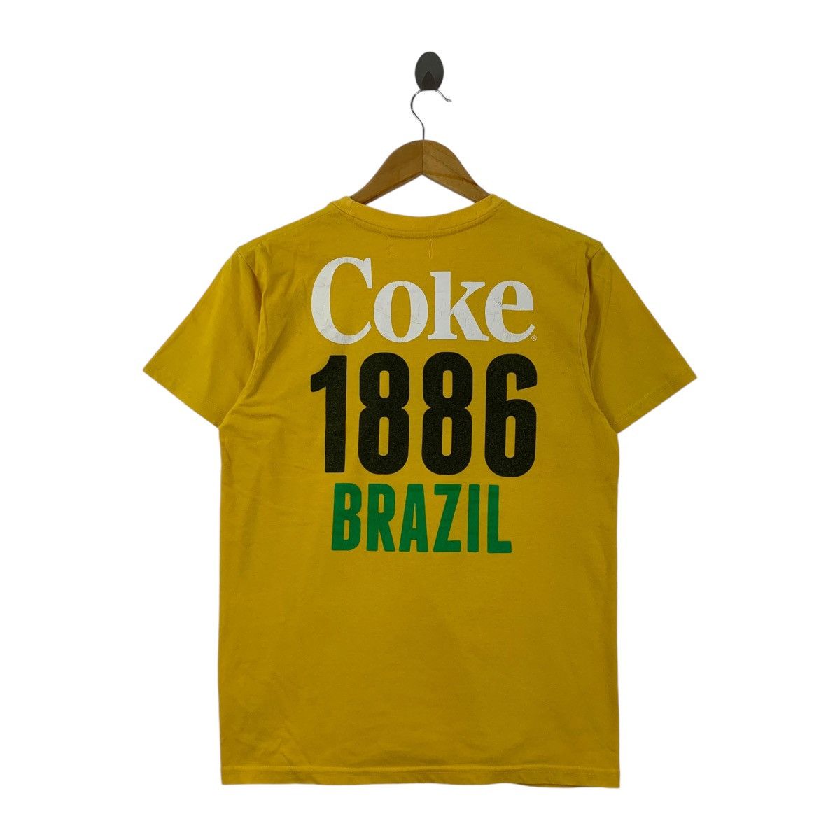 Coca Cola COCA COLA COKE Brazil Edition 1886 Football Tee Shirt Size US M / EU 48-50 / 2 - 4 Thumbnail