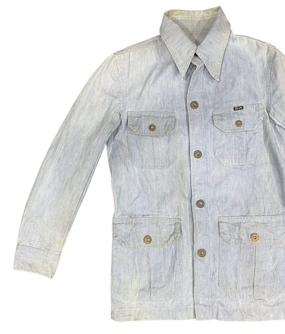 Vintage × Wrangler Vintage WRANGLER Button Jacket 4 Pocket Size US S / EU 44-46 / 1 - 3 Thumbnail