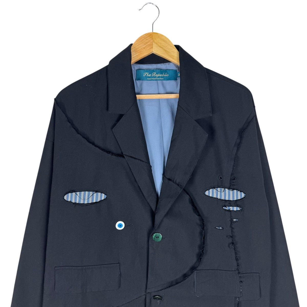 New Republic 🌟THE REPUBLIC RECONSTRUCTED BLAZER COAT LIKE YOHJI YAMAMOTO Size US M / EU 48-50 / 2 - 3 Thumbnail
