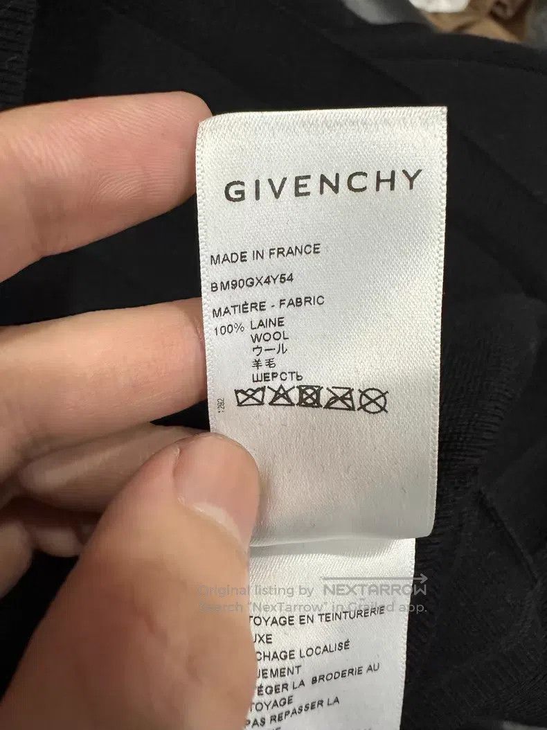 Givenchy Givenchy Wool Long-Sleeve Embroidered Sweatshirt Size US M / EU 48-50 / 2 - 6 Thumbnail