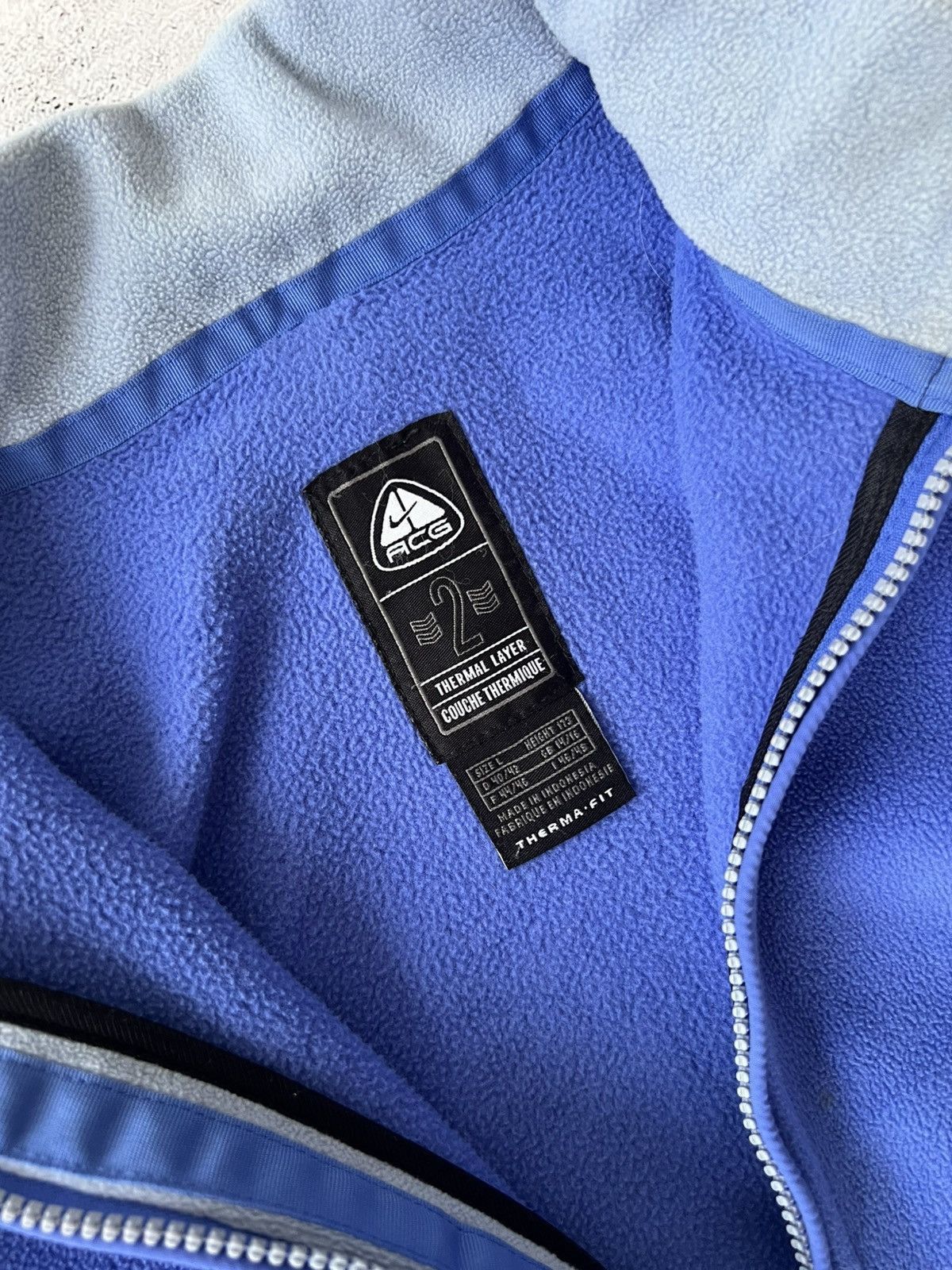 Nike × Nike ACG × Vintage Vintage Nike Acg Zip-Up Fleece Size M / US 6-8 / IT 42-44 - 4 Thumbnail