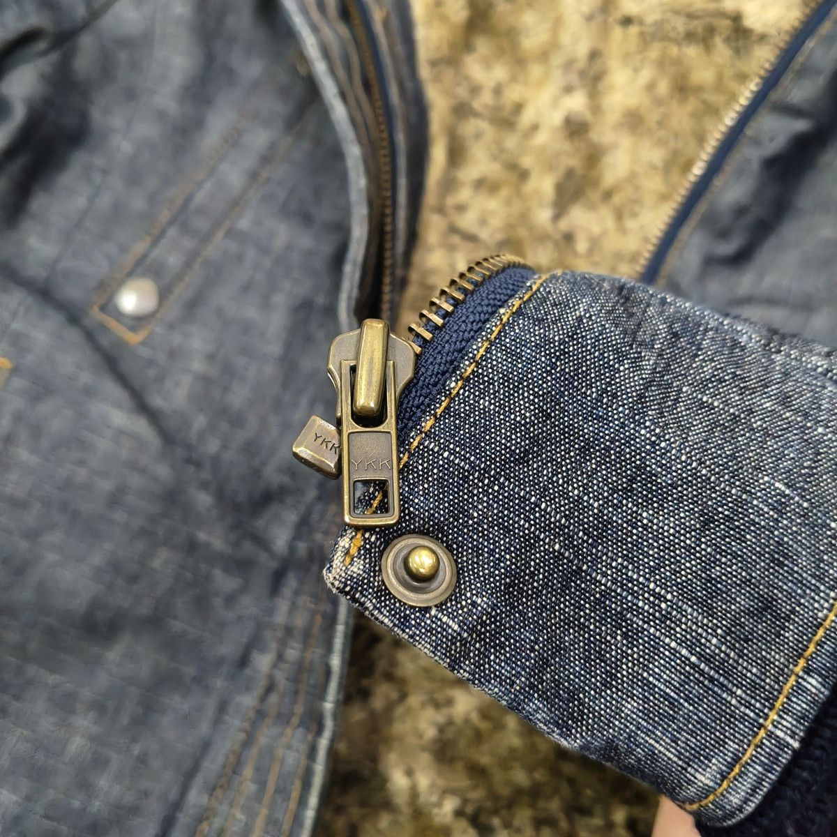 Japanese Brand Japanese Audrey and John Wad Heavy Denim Twill Jacket Hooded Size US M / EU 48-50 / 2 - 12 Thumbnail