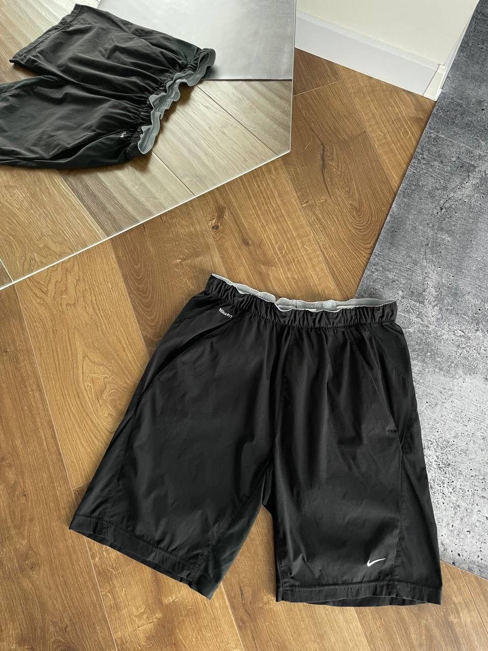 Nike Vintage Nike 90’s Y2K Style Drill Black Shorts Size US 32 / EU 48 - 3 Thumbnail