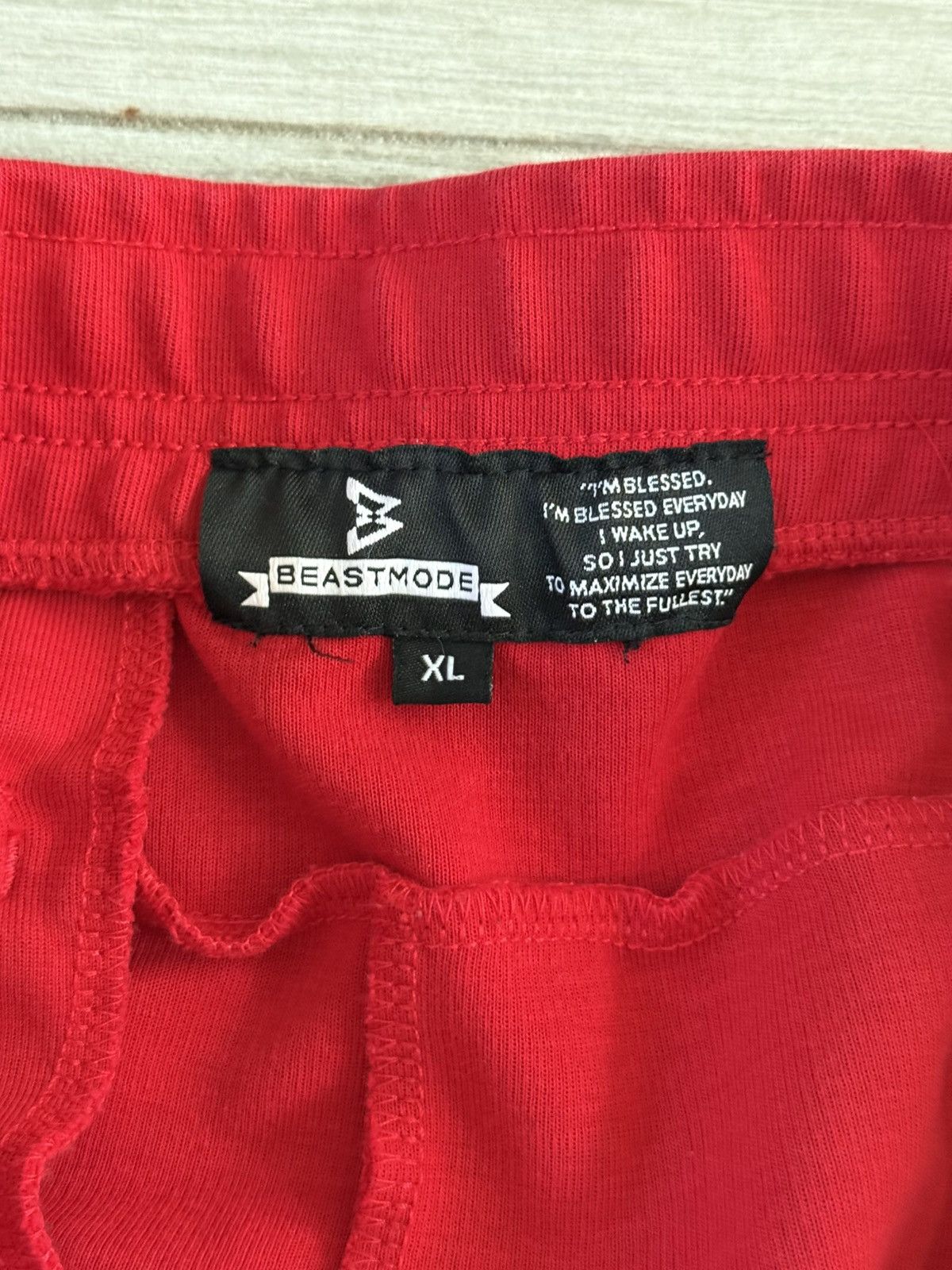 Other Men's BEAST MODE Racing Jogger Slim Red Size XL Used Size US 36 / EU 52 - 4 Thumbnail